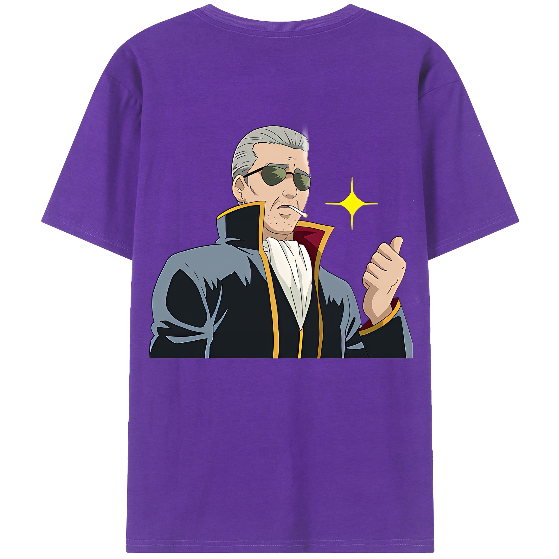 （画像用） ぎんたま 坂田銀時（さかたぎんとき） 神楽 志村新八（しむら しんぱち） GINTAMA Sakata Gintoki Kagura Shimura Shinpachi 綿100％半袖Tシャツ（背面プリント）