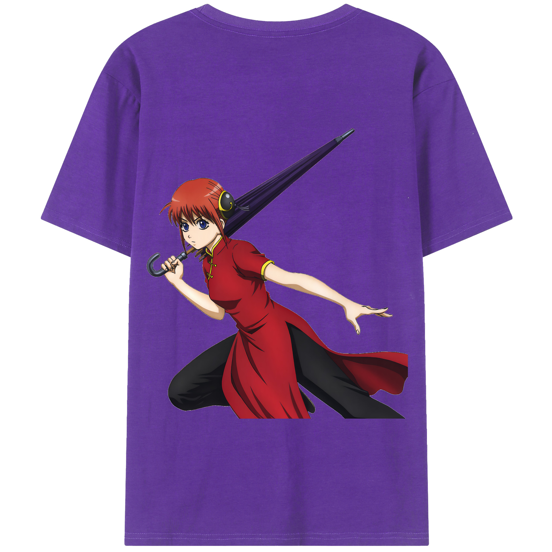 （画像用） ぎんたま 坂田銀時（さかたぎんとき） 神楽 志村新八（しむら しんぱち） GINTAMA Sakata Gintoki Kagura Shimura Shinpachi 綿100％半袖Tシャツ（背面プリント）