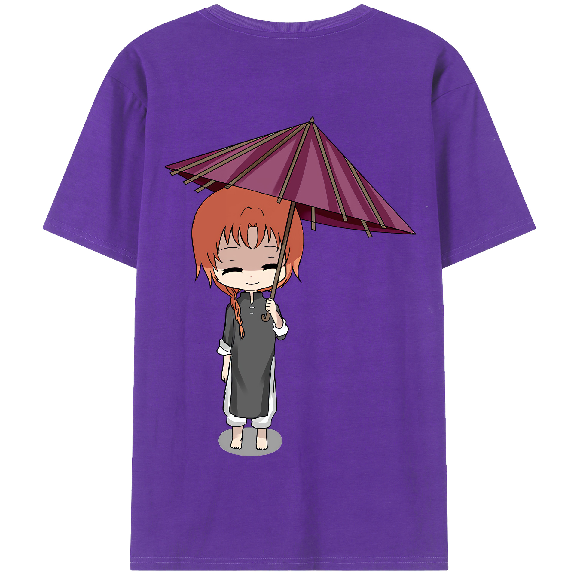 （画像用） ぎんたま 坂田銀時（さかたぎんとき） 神楽 志村新八（しむら しんぱち） GINTAMA Sakata Gintoki Kagura Shimura Shinpachi 綿100％半袖Tシャツ（背面プリント）