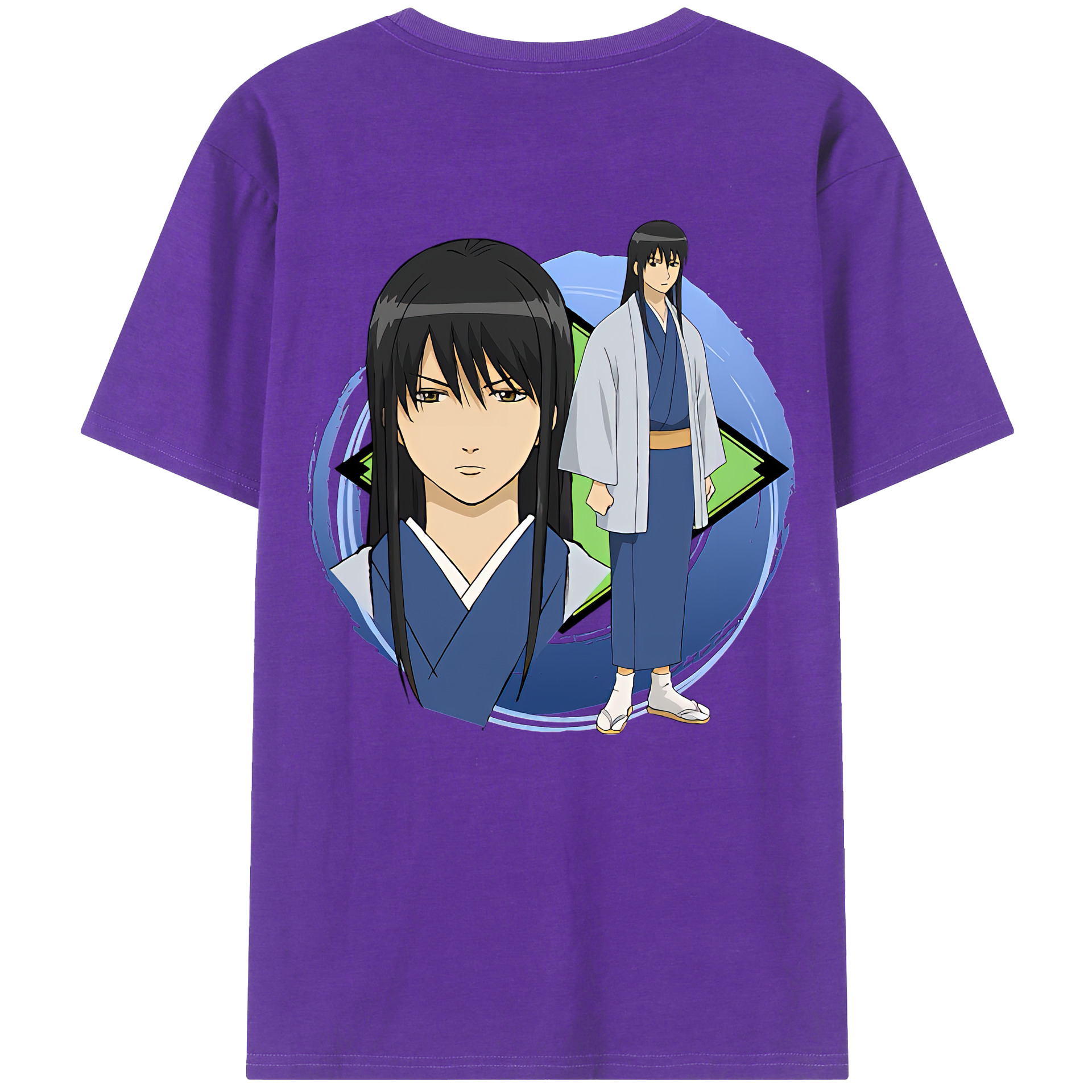 （画像用） ぎんたま 坂田銀時（さかたぎんとき） 神楽 志村新八（しむら しんぱち） GINTAMA Sakata Gintoki Kagura Shimura Shinpachi 綿100％半袖Tシャツ（背面プリント）
