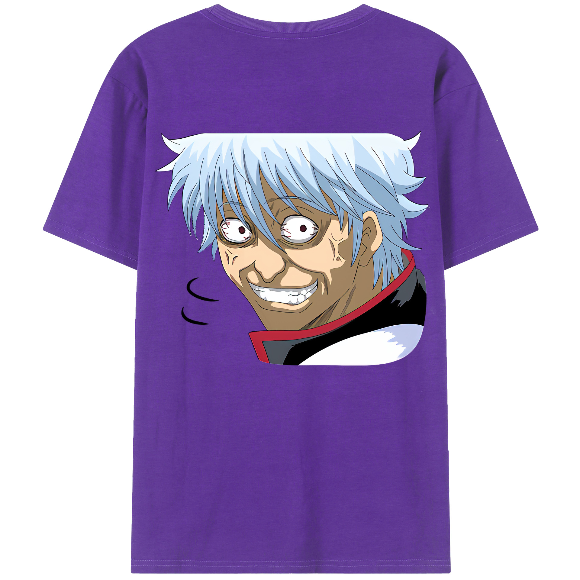 （画像用） ぎんたま 坂田銀時（さかたぎんとき） 神楽 志村新八（しむら しんぱち） GINTAMA Sakata Gintoki Kagura Shimura Shinpachi 綿100％半袖Tシャツ（背面プリント）