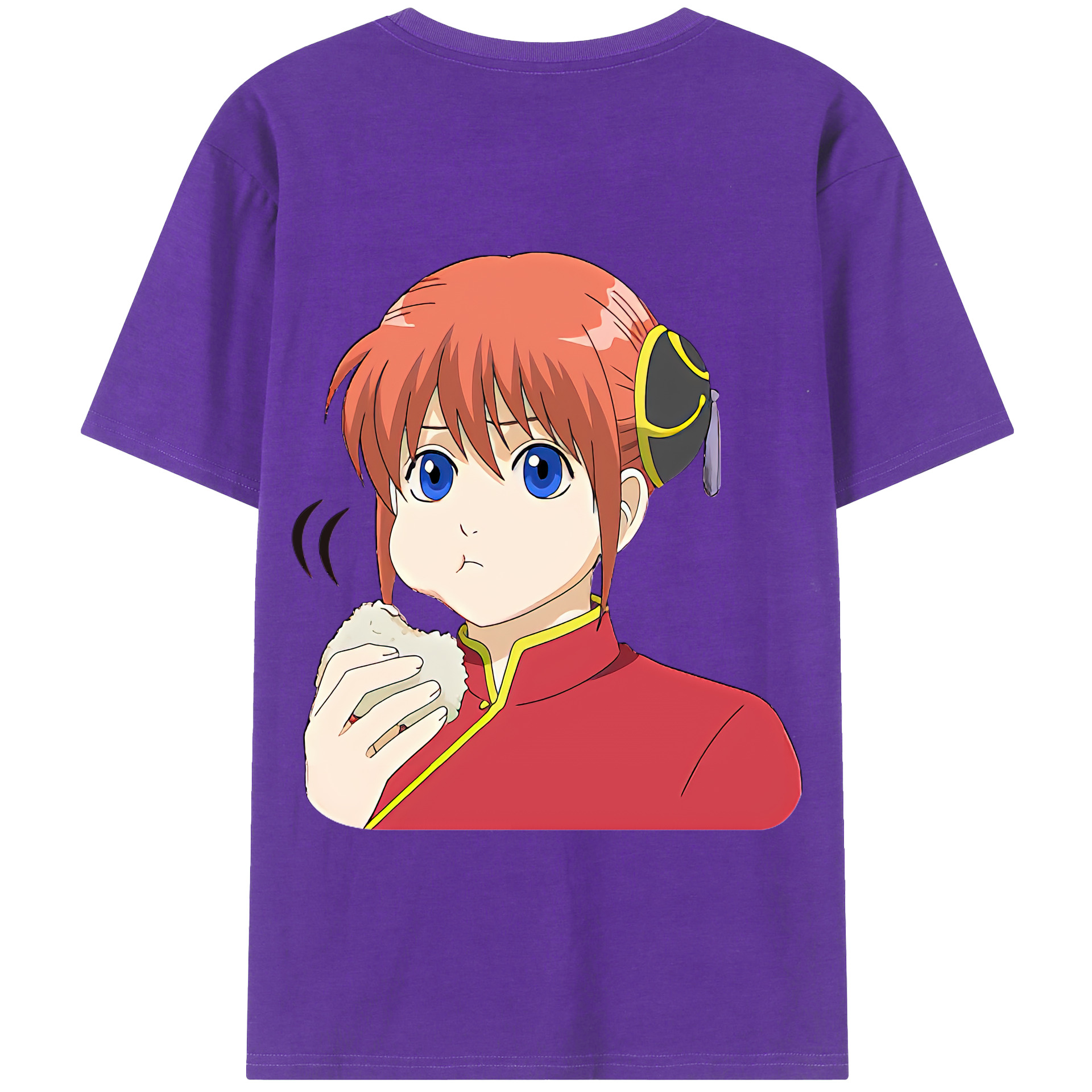 （画像用） ぎんたま 坂田銀時（さかたぎんとき） 神楽 志村新八（しむら しんぱち） GINTAMA Sakata Gintoki Kagura Shimura Shinpachi 綿100％半袖Tシャツ（背面プリント）