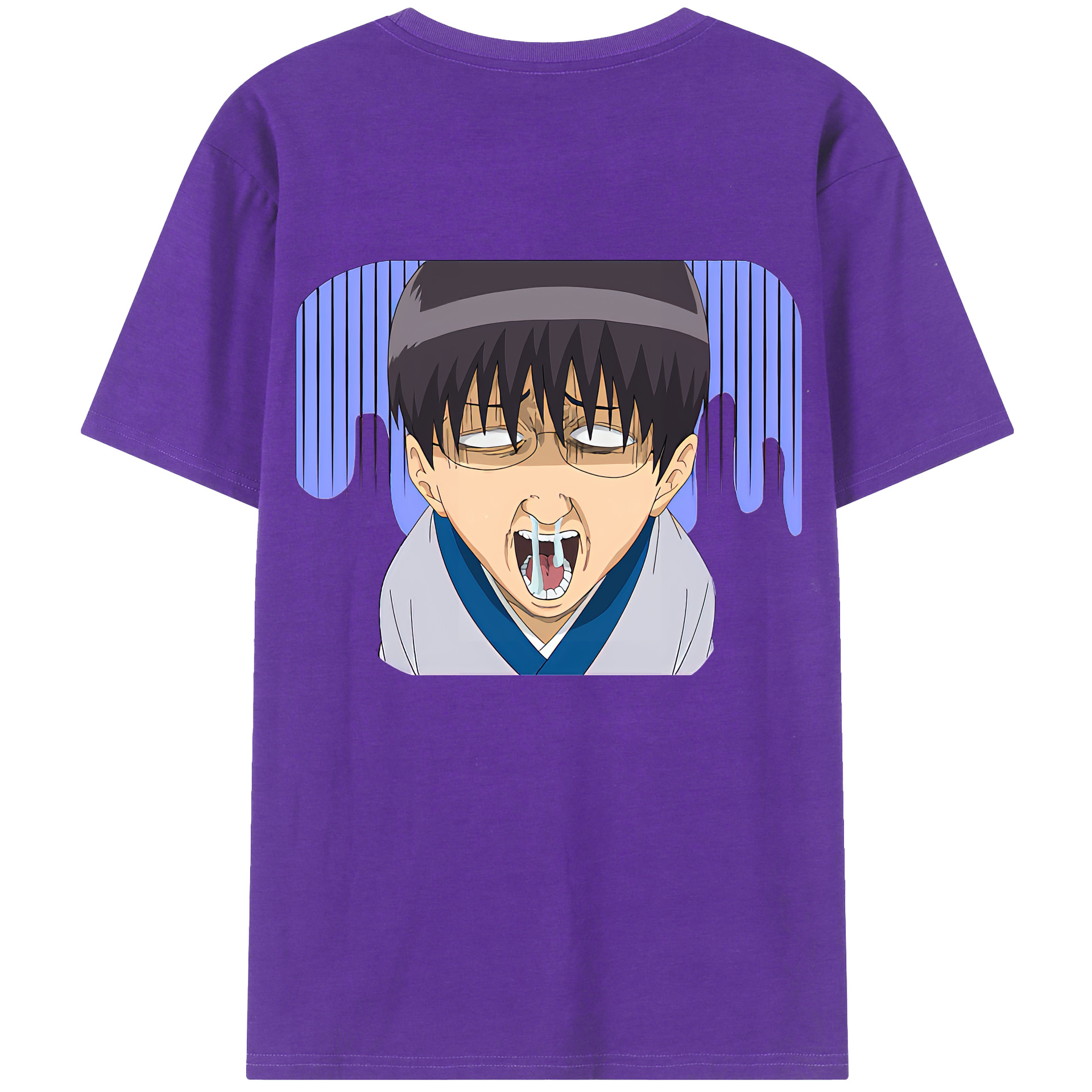 （画像用） ぎんたま 坂田銀時（さかたぎんとき） 神楽 志村新八（しむら しんぱち） GINTAMA Sakata Gintoki Kagura Shimura Shinpachi 綿100％半袖Tシャツ（背面プリント）