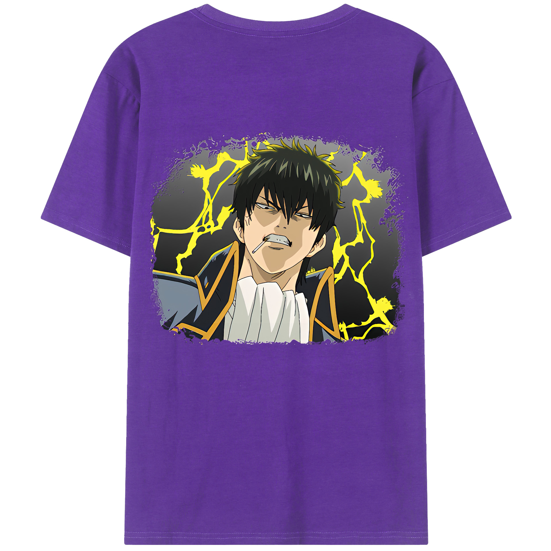 （画像用） ぎんたま 坂田銀時（さかたぎんとき） 神楽 志村新八（しむら しんぱち） GINTAMA Sakata Gintoki Kagura Shimura Shinpachi 綿100％半袖Tシャツ（背面プリント）