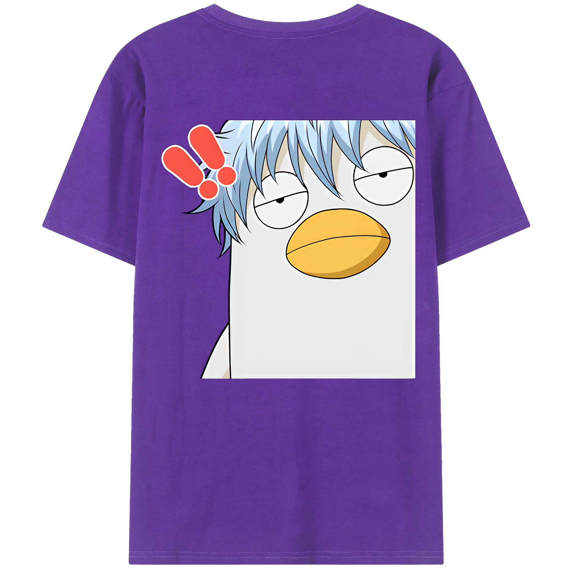 （画像用） ぎんたま 坂田銀時（さかたぎんとき） 神楽 志村新八（しむら しんぱち） GINTAMA Sakata Gintoki Kagura Shimura Shinpachi 綿100％半袖Tシャツ（背面プリント）