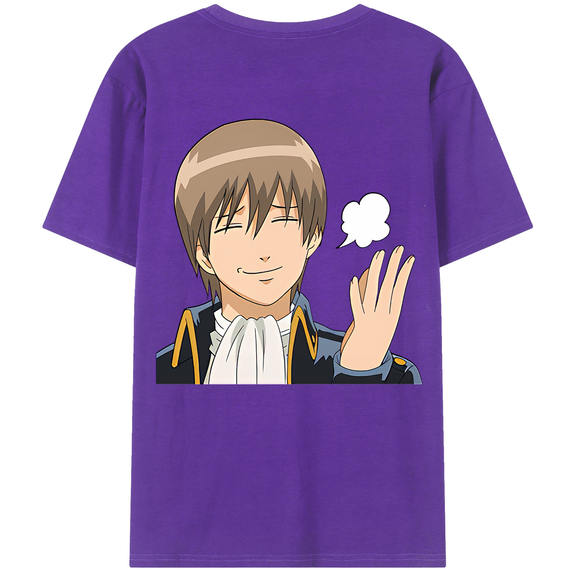 （画像用） ぎんたま 坂田銀時（さかたぎんとき） 神楽 志村新八（しむら しんぱち） GINTAMA Sakata Gintoki Kagura Shimura Shinpachi 綿100％半袖Tシャツ（背面プリント）