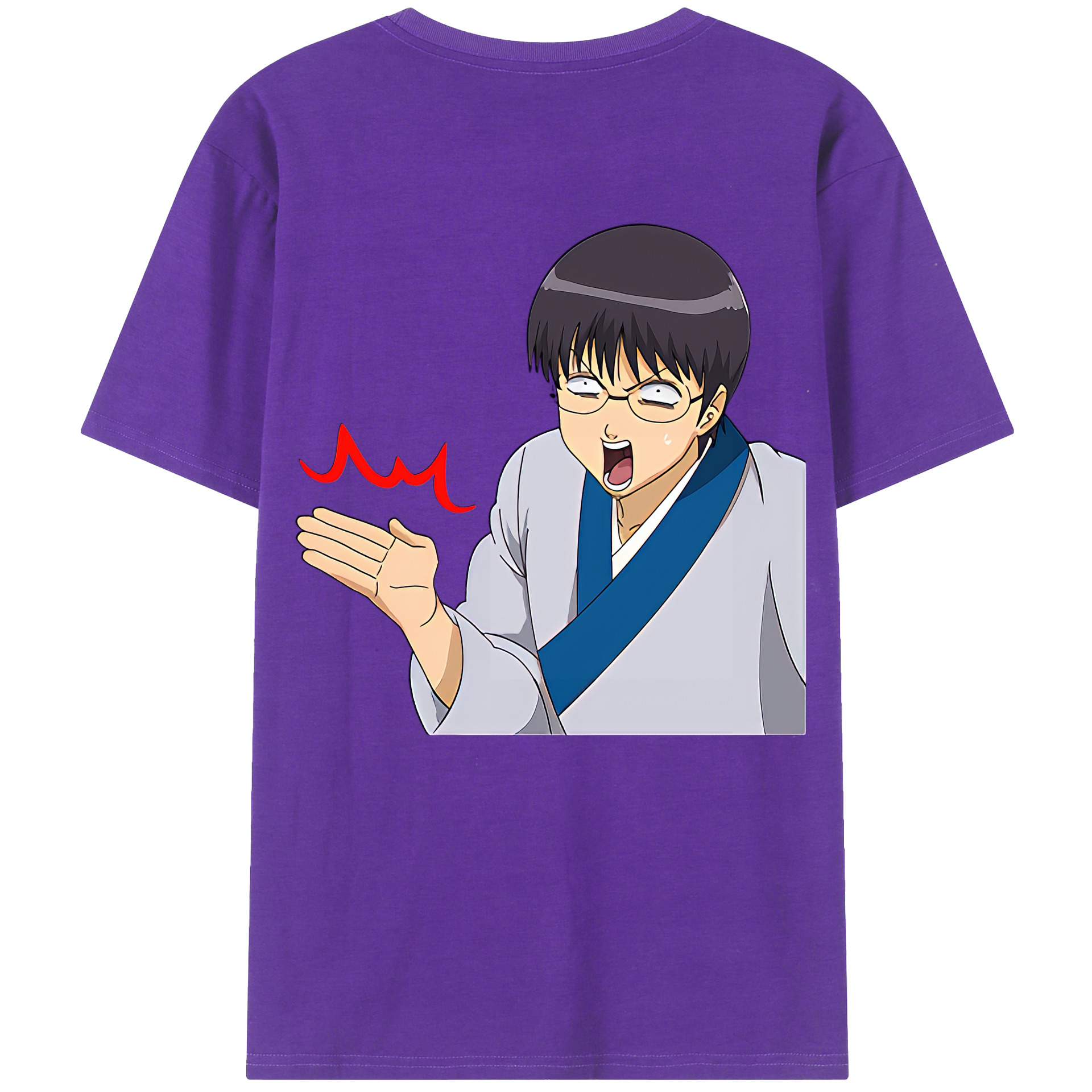 （画像用） ぎんたま 坂田銀時（さかたぎんとき） 神楽 志村新八（しむら しんぱち） GINTAMA Sakata Gintoki Kagura Shimura Shinpachi 綿100％半袖Tシャツ（背面プリント）