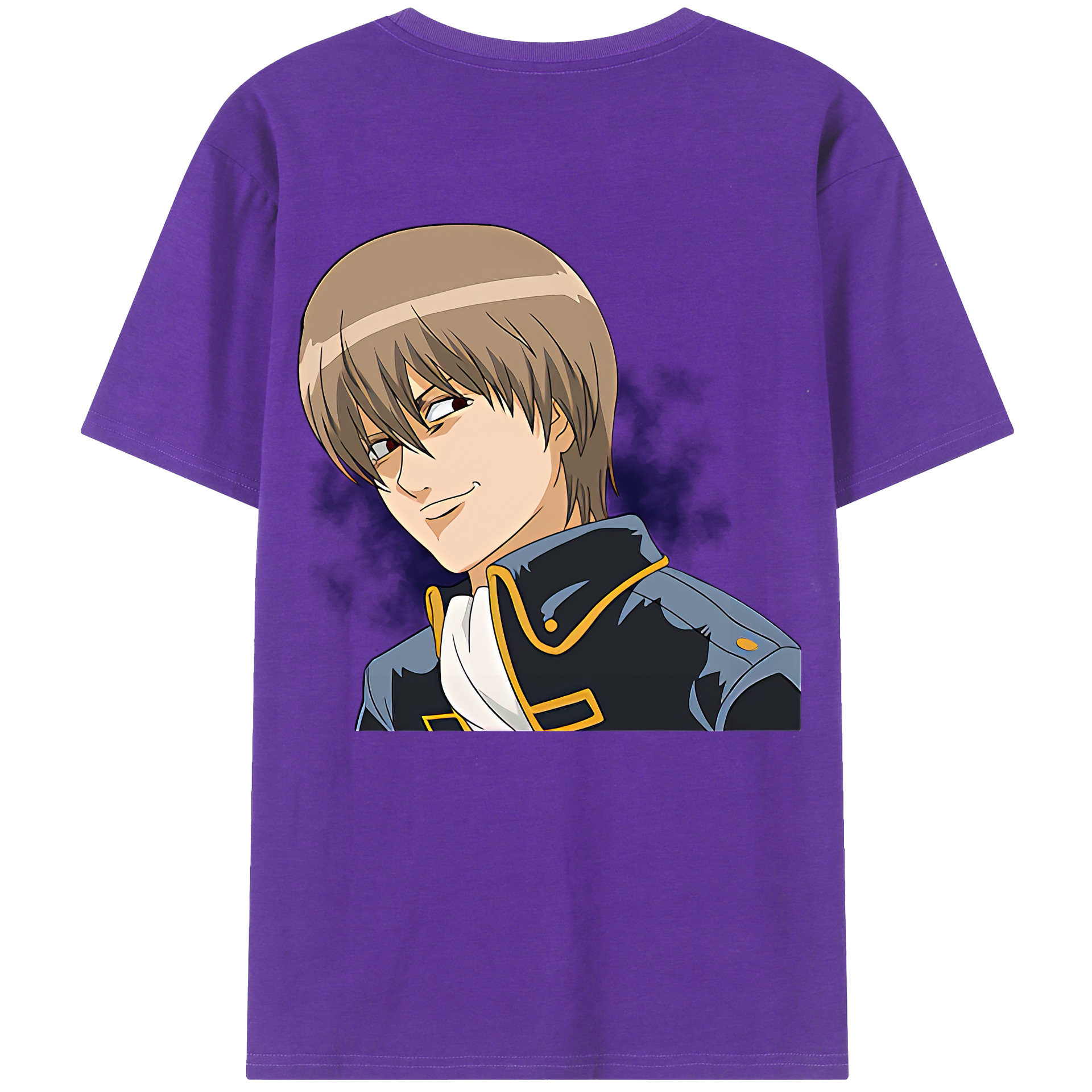 （画像用） ぎんたま 坂田銀時（さかたぎんとき） 神楽 志村新八（しむら しんぱち） GINTAMA Sakata Gintoki Kagura Shimura Shinpachi 綿100％半袖Tシャツ（背面プリント）