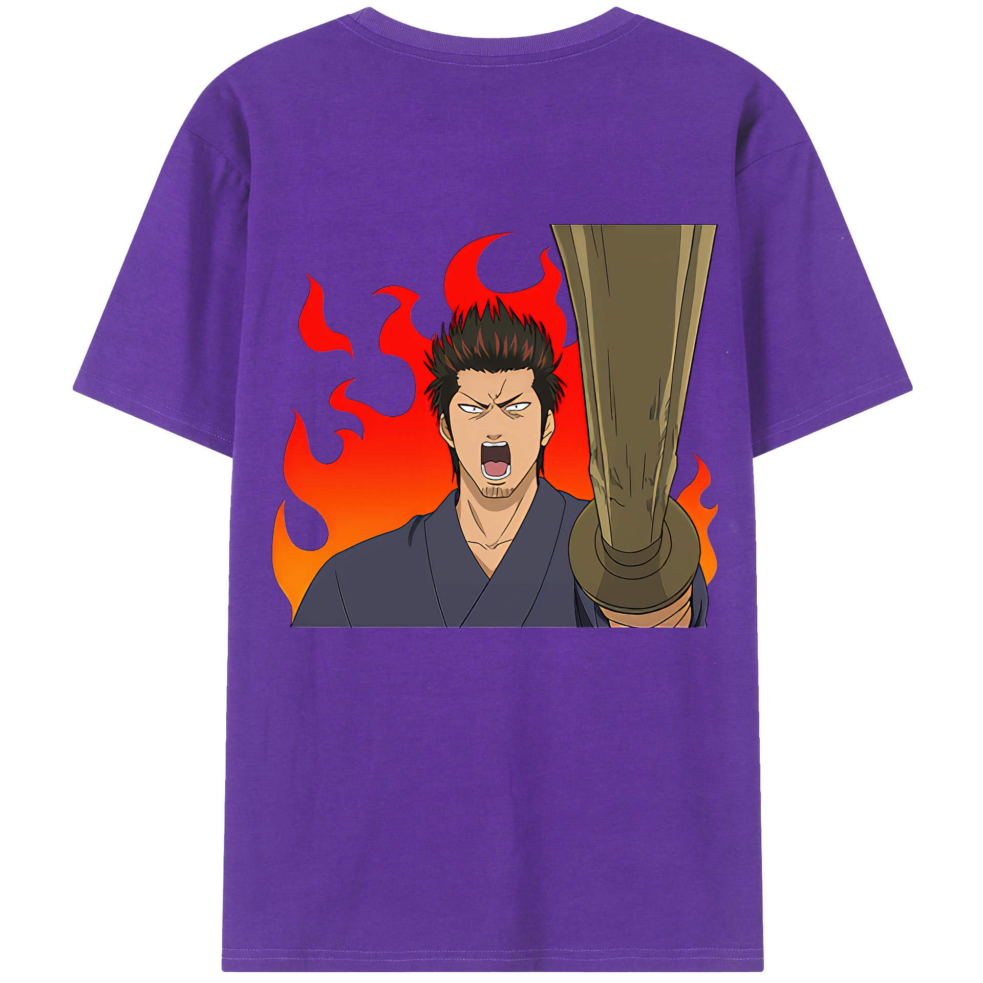 （画像用） ぎんたま 坂田銀時（さかたぎんとき） 神楽 志村新八（しむら しんぱち） GINTAMA Sakata Gintoki Kagura Shimura Shinpachi 綿100％半袖Tシャツ（背面プリント）