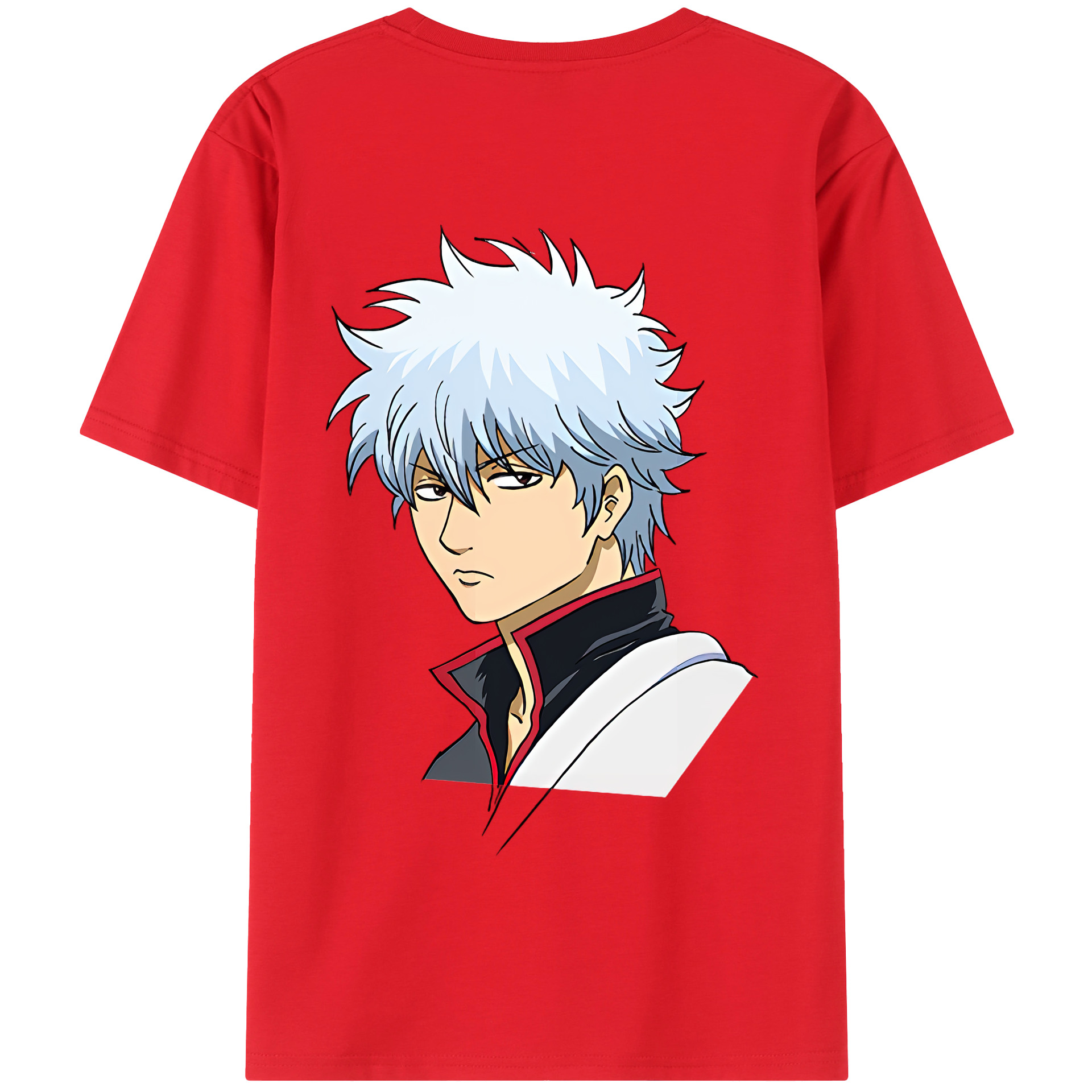 （画像用） ぎんたま 坂田銀時（さかたぎんとき） 神楽 志村新八（しむら しんぱち） GINTAMA Sakata Gintoki Kagura Shimura Shinpachi 綿100％半袖Tシャツ（背面プリント）