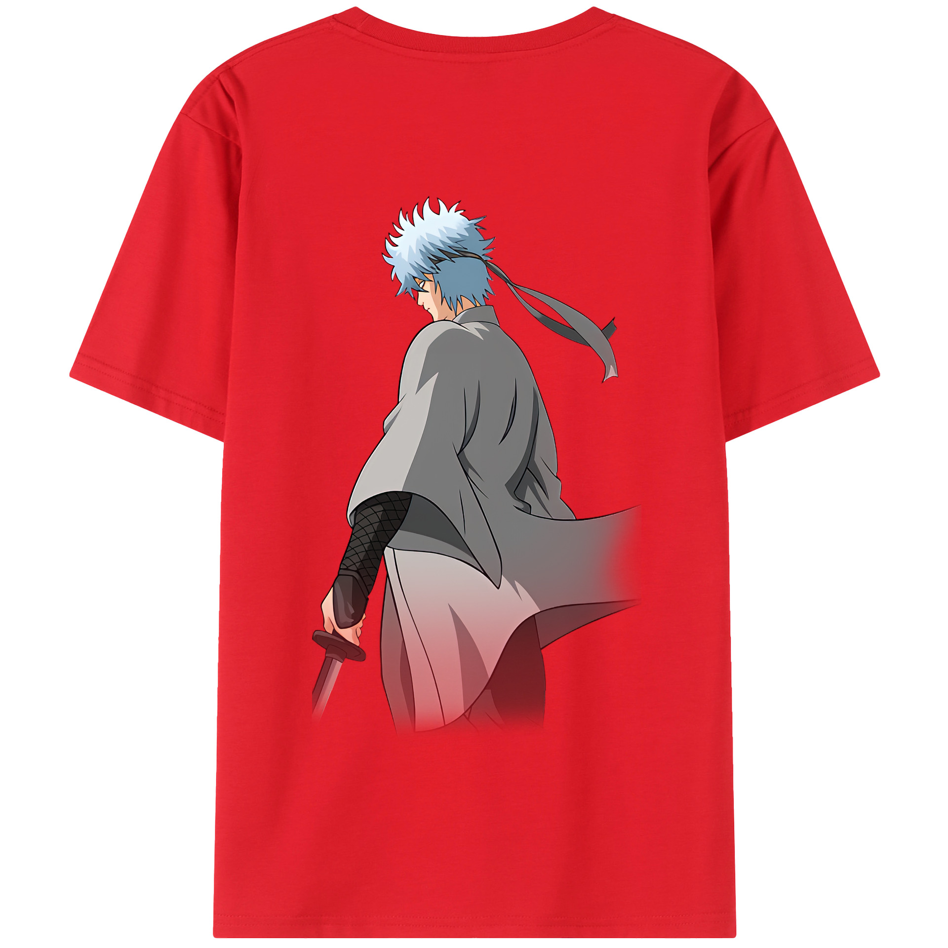 （画像用） ぎんたま 坂田銀時（さかたぎんとき） 神楽 志村新八（しむら しんぱち） GINTAMA Sakata Gintoki Kagura Shimura Shinpachi 綿100％半袖Tシャツ（背面プリント）