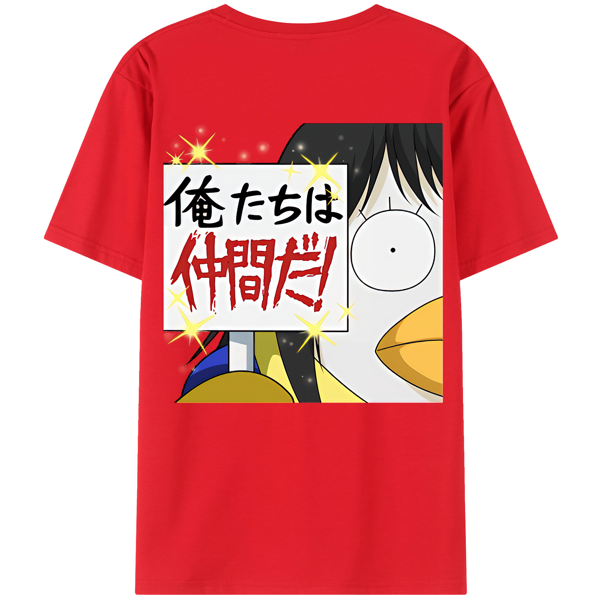 （画像用） ぎんたま 坂田銀時（さかたぎんとき） 神楽 志村新八（しむら しんぱち） GINTAMA Sakata Gintoki Kagura Shimura Shinpachi 綿100％半袖Tシャツ（背面プリント）