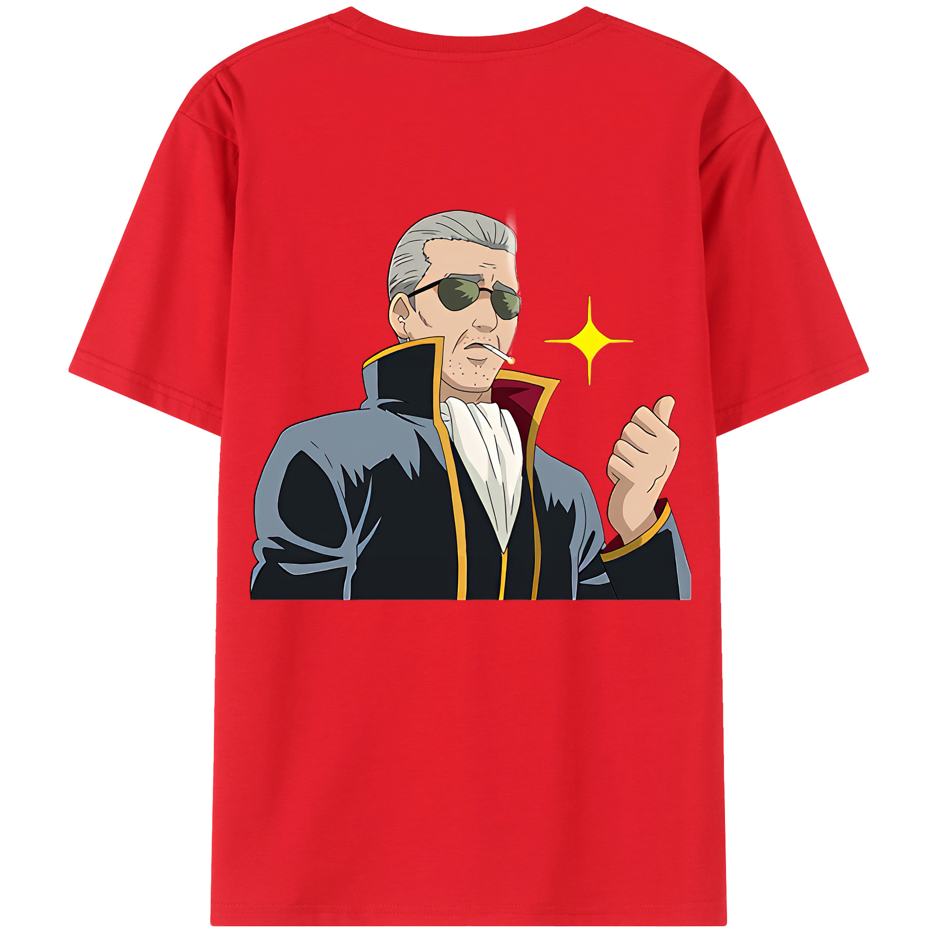 （画像用） ぎんたま 坂田銀時（さかたぎんとき） 神楽 志村新八（しむら しんぱち） GINTAMA Sakata Gintoki Kagura Shimura Shinpachi 綿100％半袖Tシャツ（背面プリント）