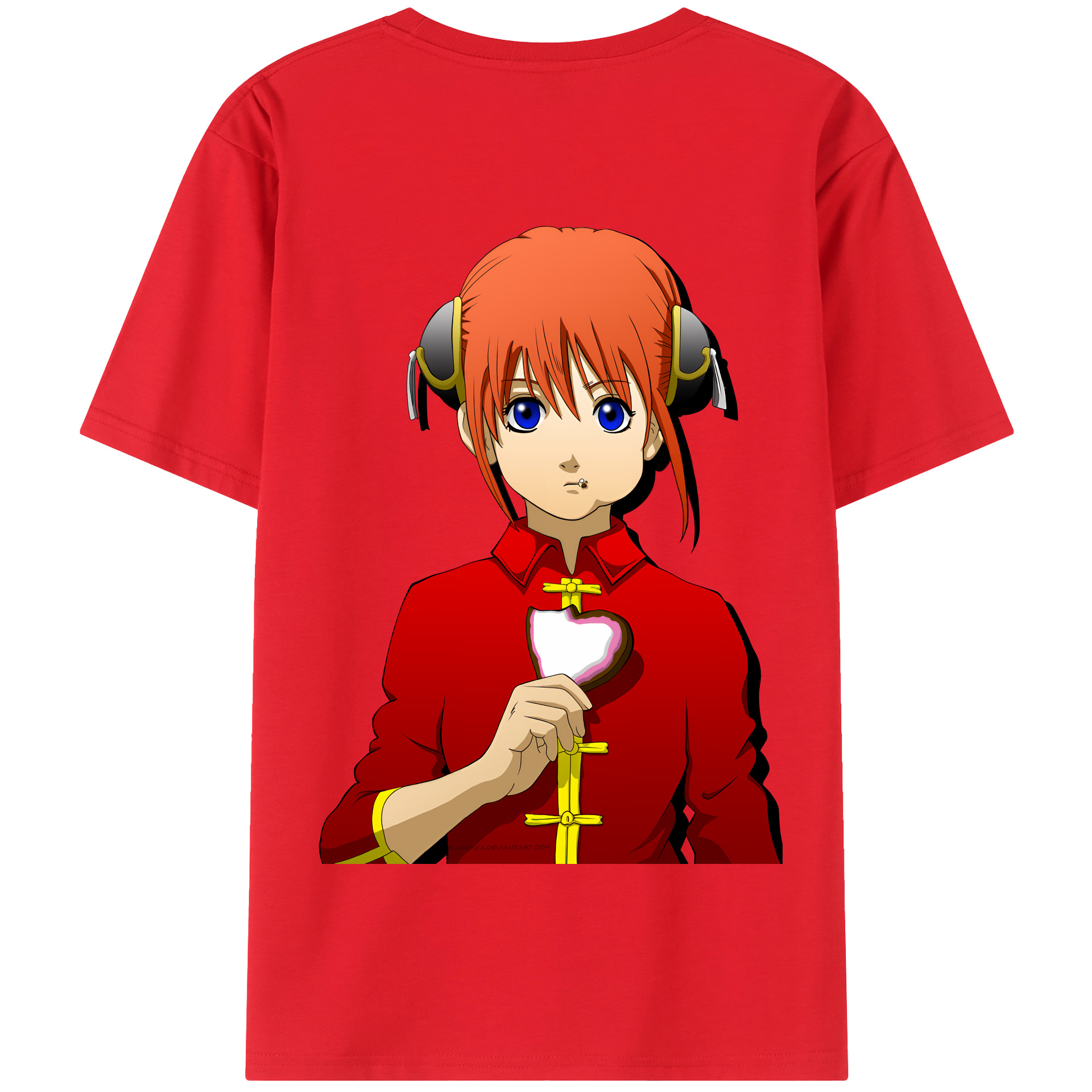 ぎんたま 坂田銀時（さかたぎんとき） 神楽 志村新八（しむら しんぱち） GINTAMA Sakata Gintoki Kagura Shimura Shinpachi 綿100％半袖Tシャツ（背面プリント）