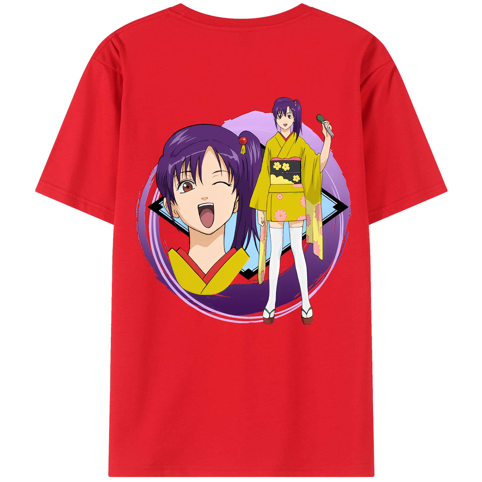 （画像用） ぎんたま 坂田銀時（さかたぎんとき） 神楽 志村新八（しむら しんぱち） GINTAMA Sakata Gintoki Kagura Shimura Shinpachi 綿100％半袖Tシャツ（背面プリント）