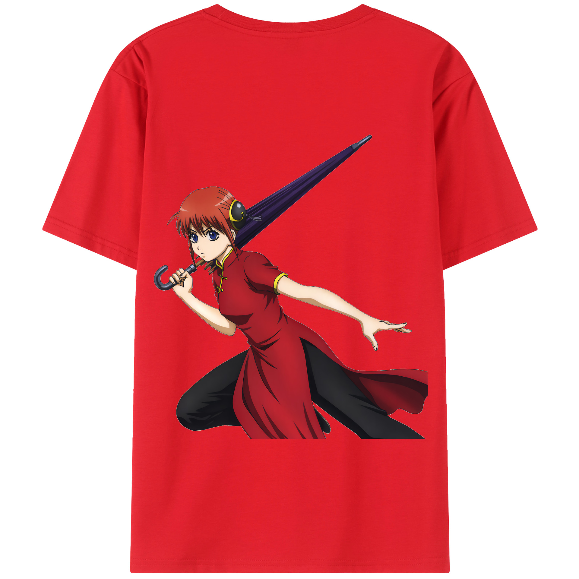 （画像用） ぎんたま 坂田銀時（さかたぎんとき） 神楽 志村新八（しむら しんぱち） GINTAMA Sakata Gintoki Kagura Shimura Shinpachi 綿100％半袖Tシャツ（背面プリント）