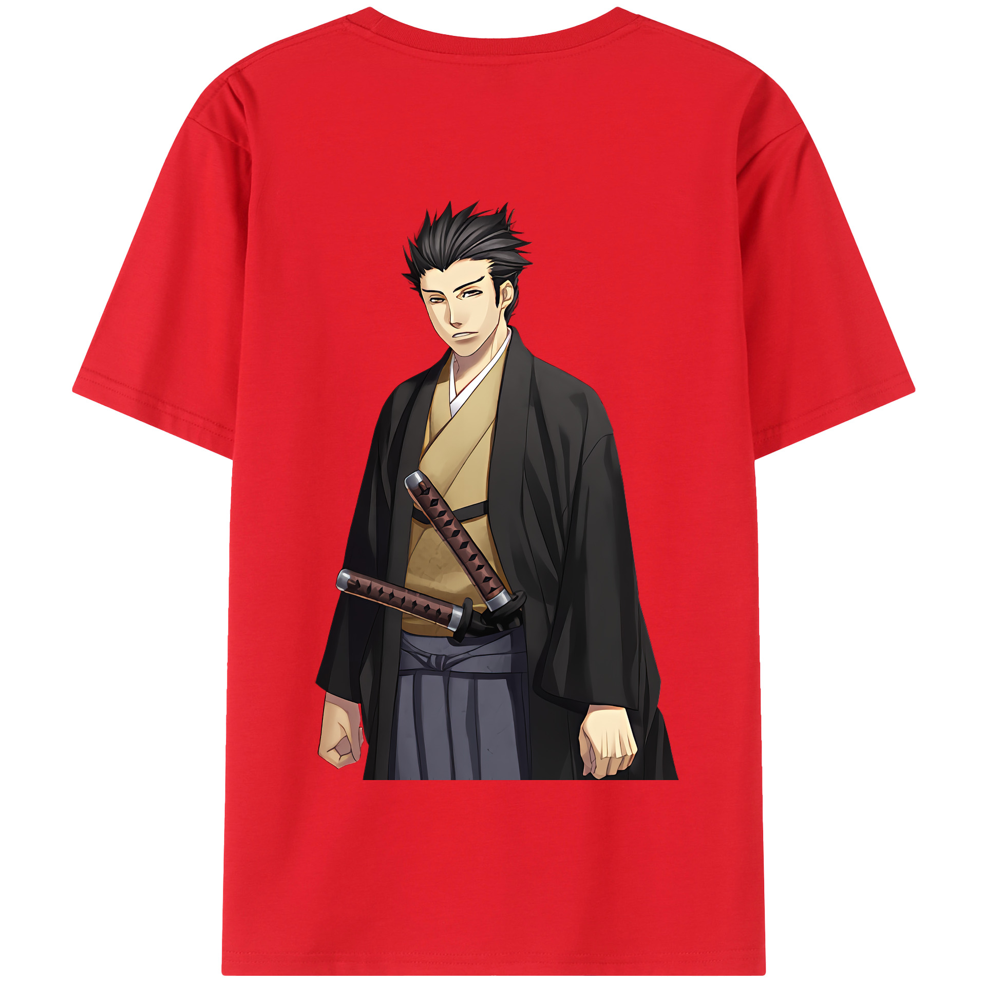 （画像用） ぎんたま 坂田銀時（さかたぎんとき） 神楽 志村新八（しむら しんぱち） GINTAMA Sakata Gintoki Kagura Shimura Shinpachi 綿100％半袖Tシャツ（背面プリント）