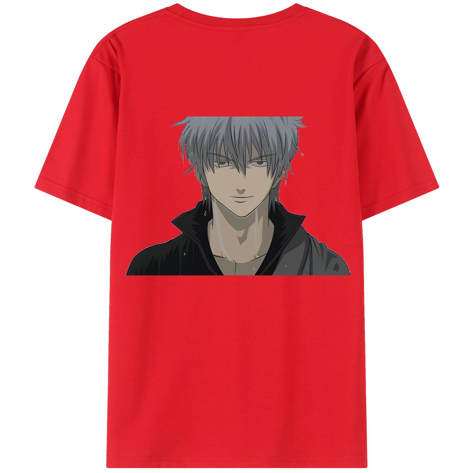 （画像用） ぎんたま 坂田銀時（さかたぎんとき） 神楽 志村新八（しむら しんぱち） GINTAMA Sakata Gintoki Kagura Shimura Shinpachi 綿100％半袖Tシャツ（背面プリント）