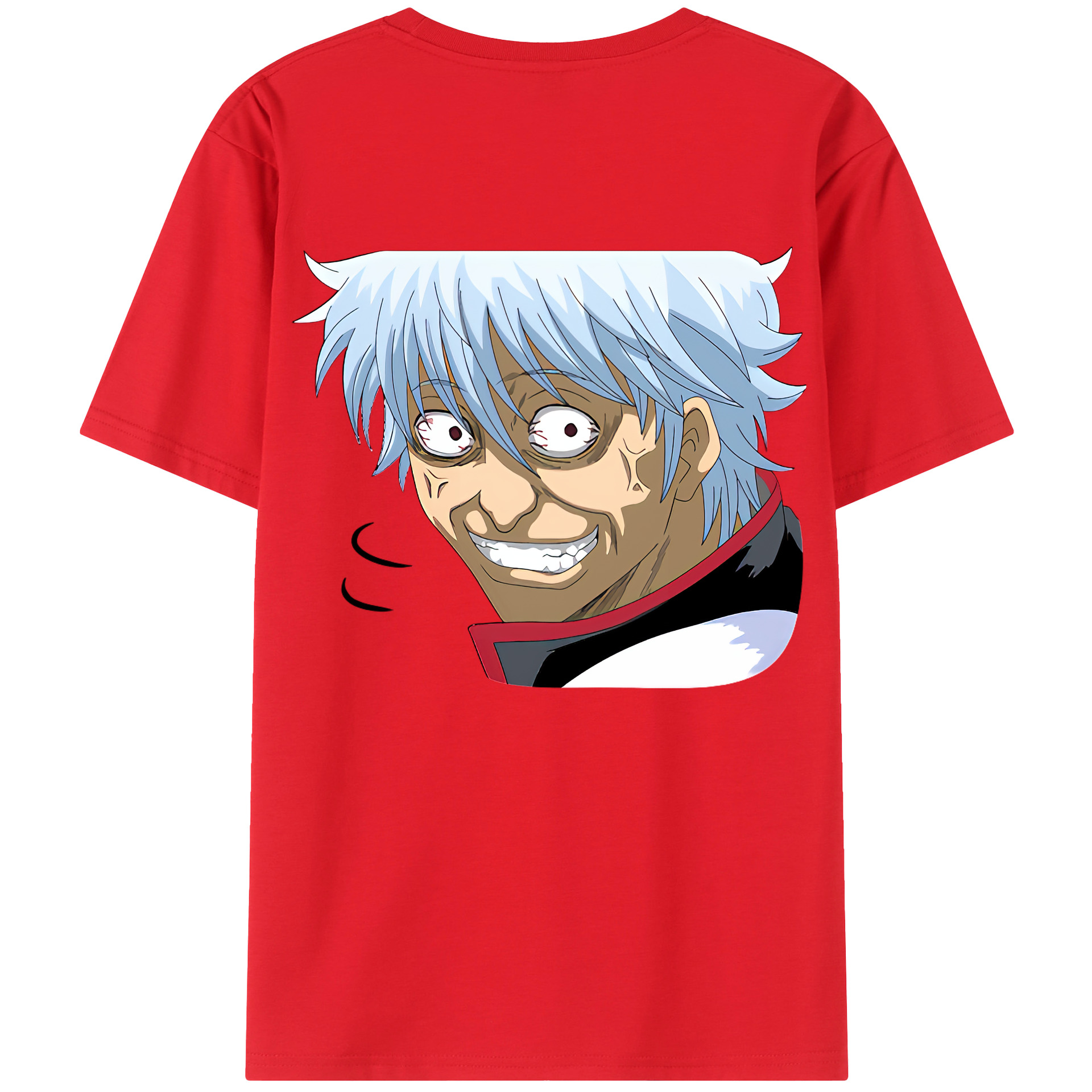 （画像用） ぎんたま 坂田銀時（さかたぎんとき） 神楽 志村新八（しむら しんぱち） GINTAMA Sakata Gintoki Kagura Shimura Shinpachi 綿100％半袖Tシャツ（背面プリント）