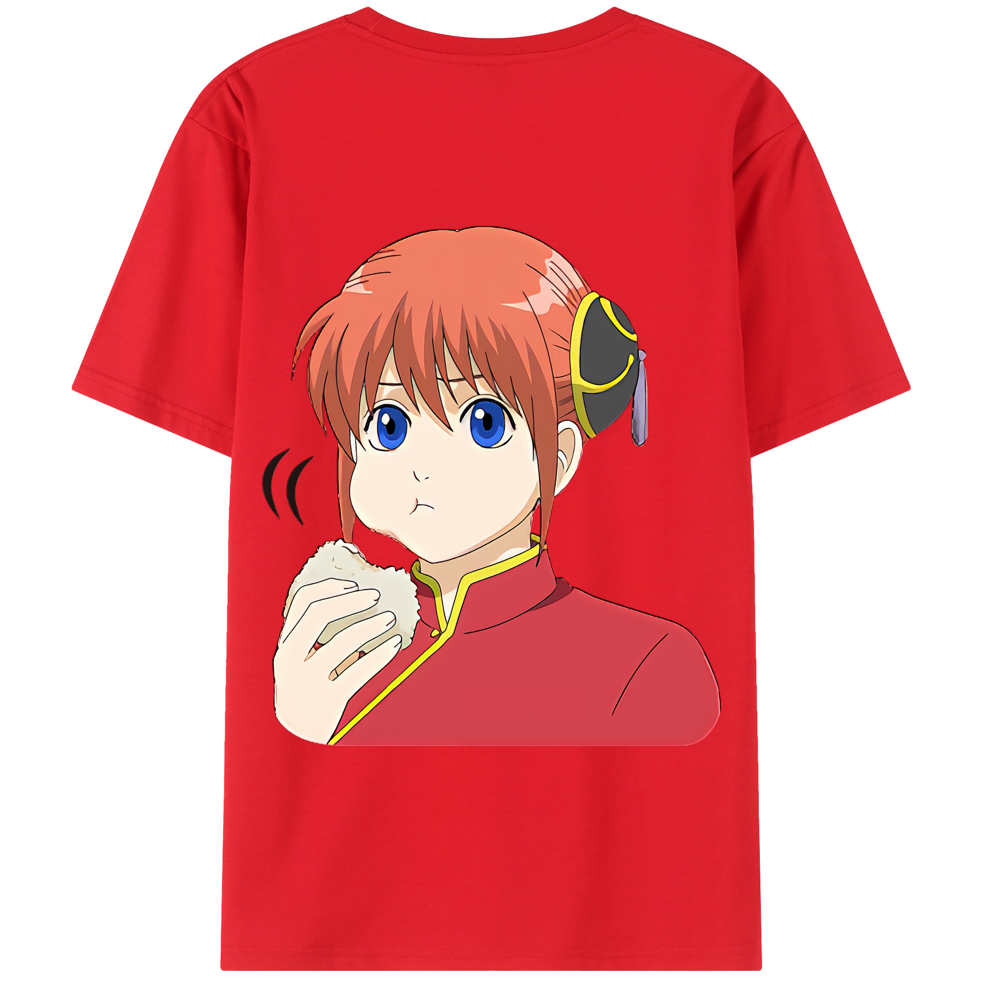 （画像用） ぎんたま 坂田銀時（さかたぎんとき） 神楽 志村新八（しむら しんぱち） GINTAMA Sakata Gintoki Kagura Shimura Shinpachi 綿100％半袖Tシャツ（背面プリント）