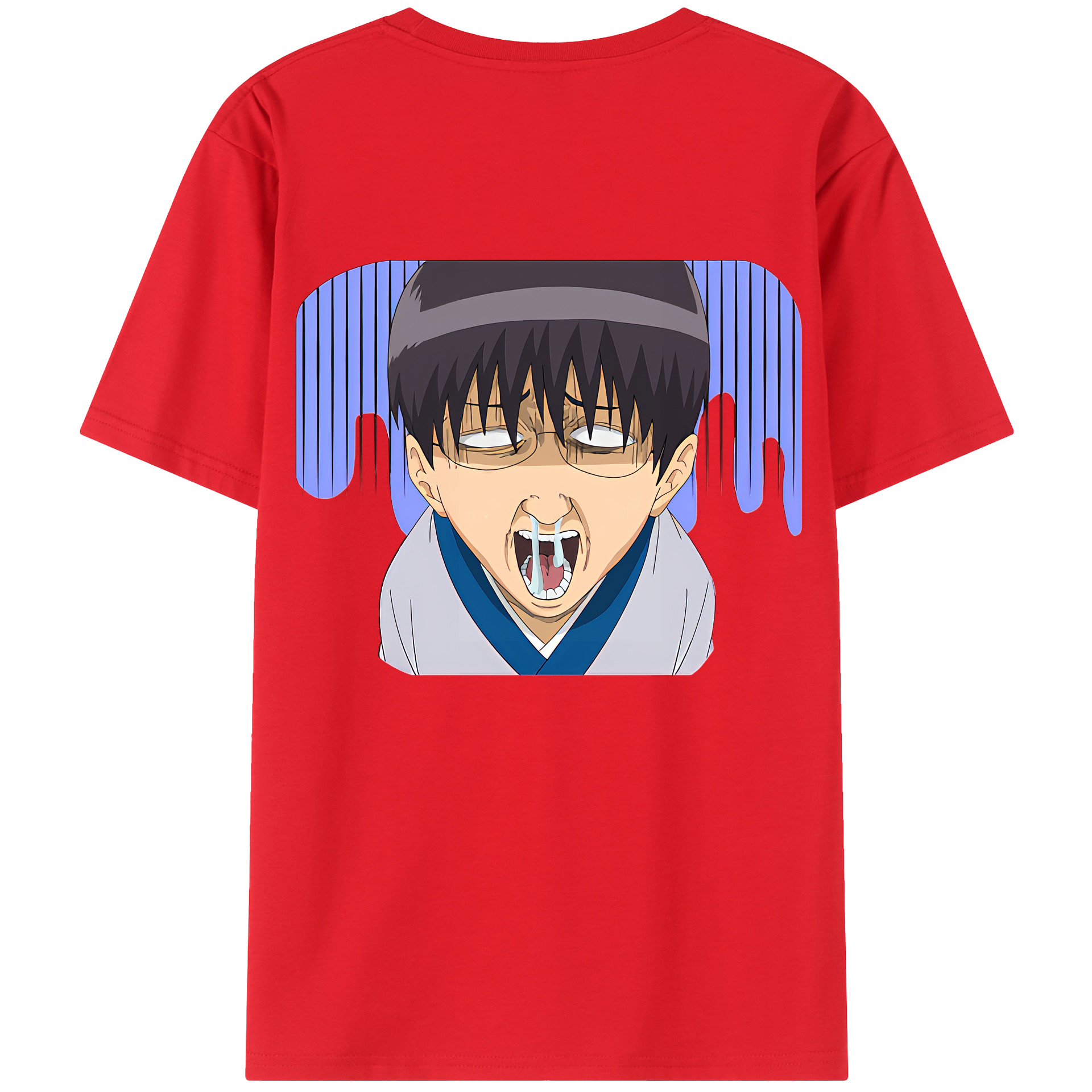 （画像用） ぎんたま 坂田銀時（さかたぎんとき） 神楽 志村新八（しむら しんぱち） GINTAMA Sakata Gintoki Kagura Shimura Shinpachi 綿100％半袖Tシャツ（背面プリント）