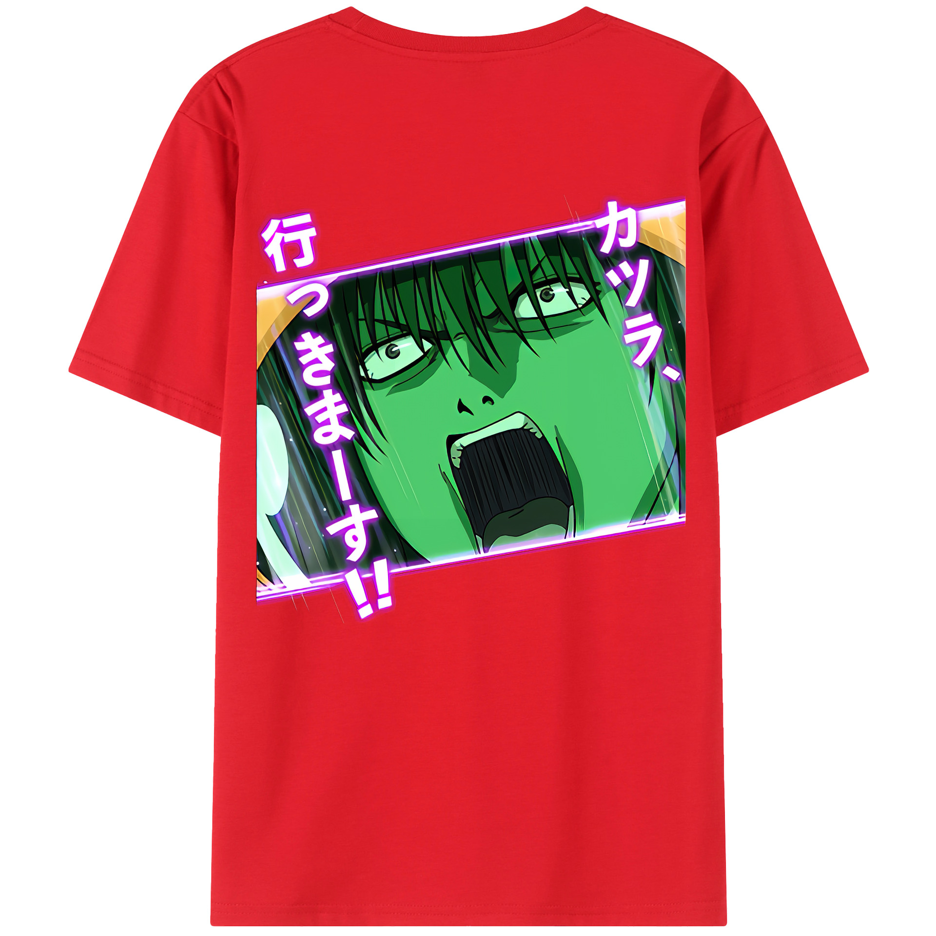 （画像用） ぎんたま 坂田銀時（さかたぎんとき） 神楽 志村新八（しむら しんぱち） GINTAMA Sakata Gintoki Kagura Shimura Shinpachi 綿100％半袖Tシャツ（背面プリント）