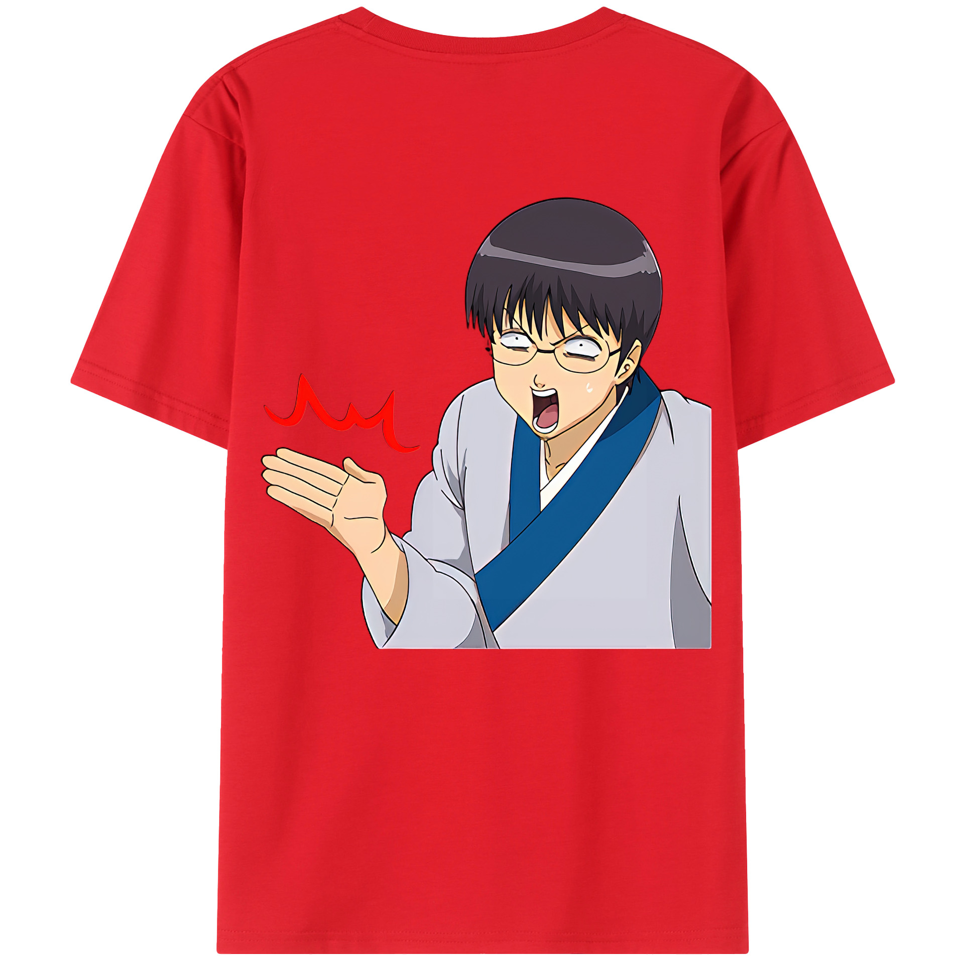 （画像用） ぎんたま 坂田銀時（さかたぎんとき） 神楽 志村新八（しむら しんぱち） GINTAMA Sakata Gintoki Kagura Shimura Shinpachi 綿100％半袖Tシャツ（背面プリント）