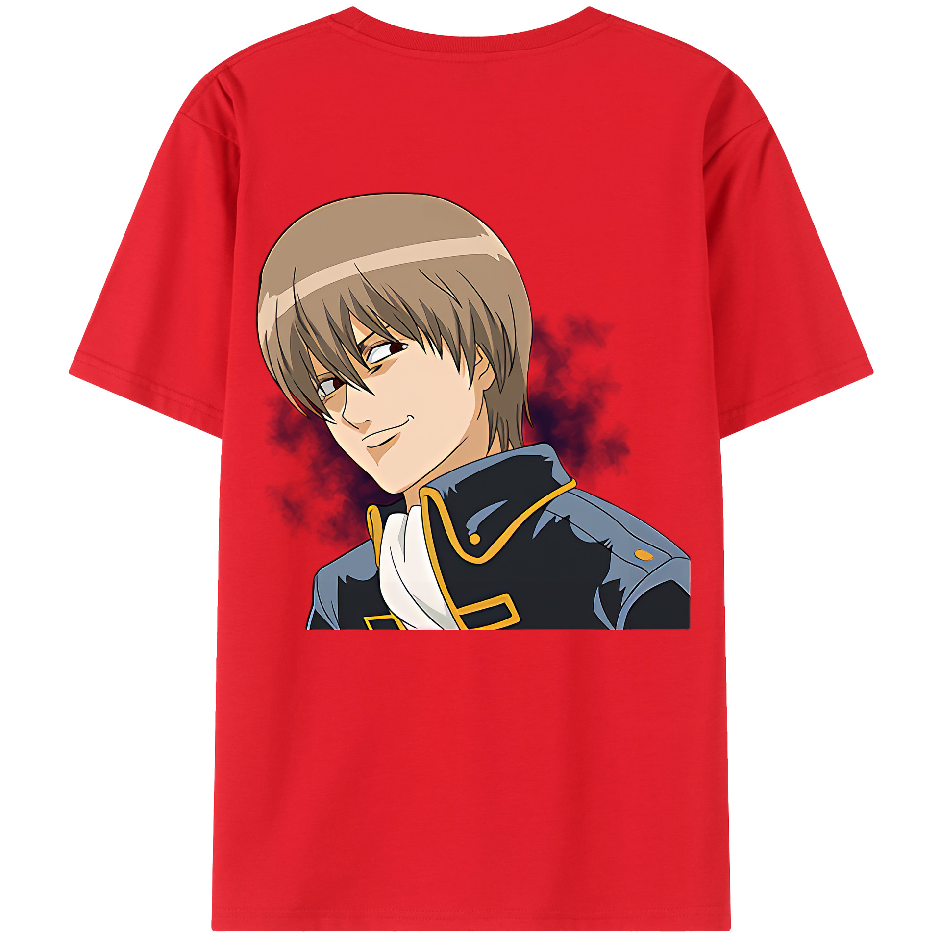 （画像用） ぎんたま 坂田銀時（さかたぎんとき） 神楽 志村新八（しむら しんぱち） GINTAMA Sakata Gintoki Kagura Shimura Shinpachi 綿100％半袖Tシャツ（背面プリント）