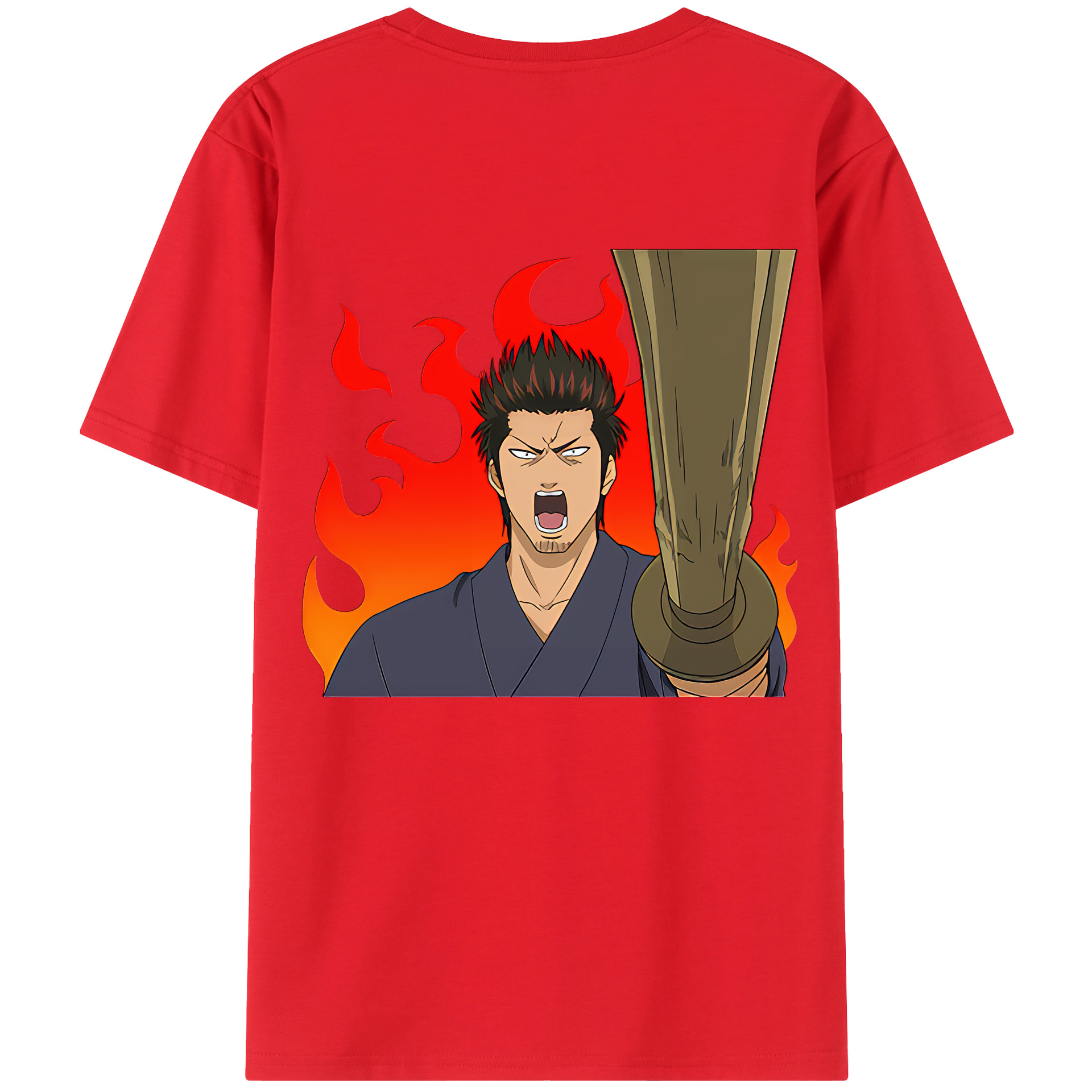 （画像用） ぎんたま 坂田銀時（さかたぎんとき） 神楽 志村新八（しむら しんぱち） GINTAMA Sakata Gintoki Kagura Shimura Shinpachi 綿100％半袖Tシャツ（背面プリント）