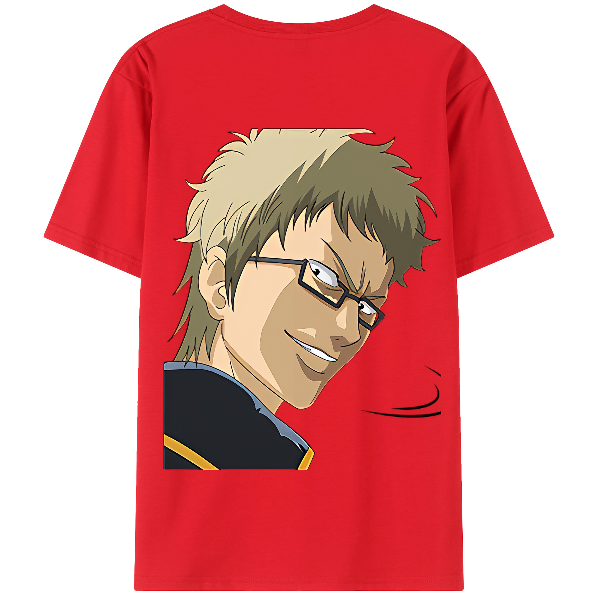 （画像用） ぎんたま 坂田銀時（さかたぎんとき） 神楽 志村新八（しむら しんぱち） GINTAMA Sakata Gintoki Kagura Shimura Shinpachi 綿100％半袖Tシャツ（背面プリント）