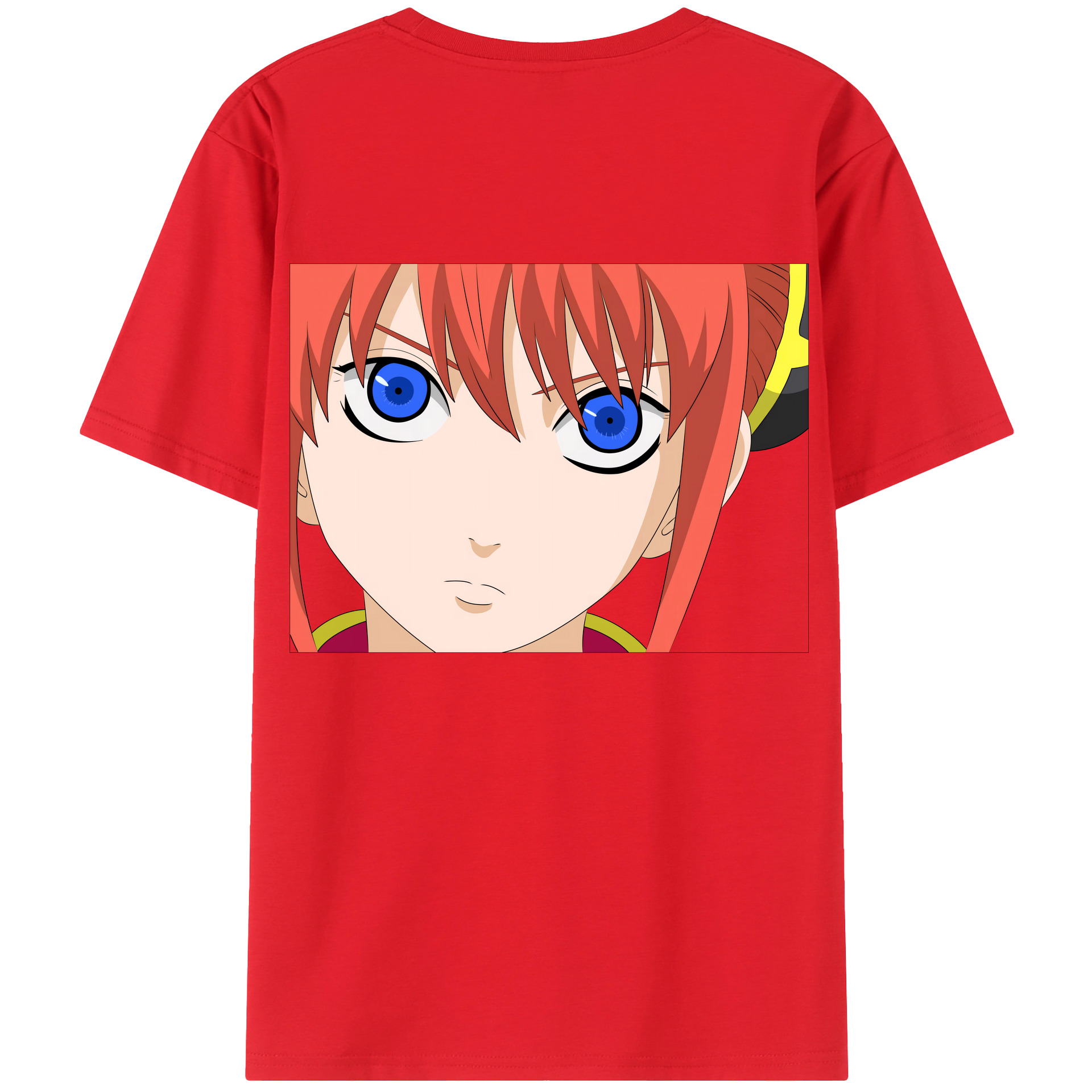 （画像用） ぎんたま 坂田銀時（さかたぎんとき） 神楽 志村新八（しむら しんぱち） GINTAMA Sakata Gintoki Kagura Shimura Shinpachi 綿100％半袖Tシャツ（背面プリント）