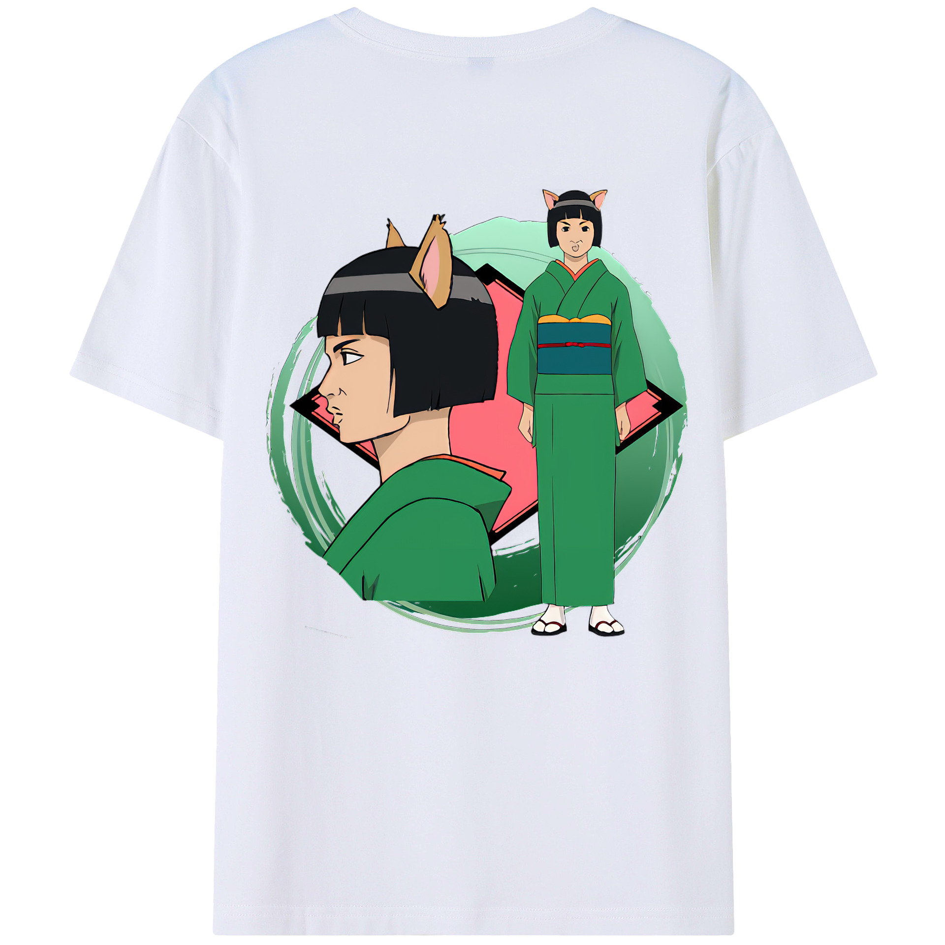 （画像用） ぎんたま 坂田銀時（さかたぎんとき） 神楽 志村新八（しむら しんぱち） GINTAMA Sakata Gintoki Kagura Shimura Shinpachi 綿100％半袖Tシャツ（背面プリント）