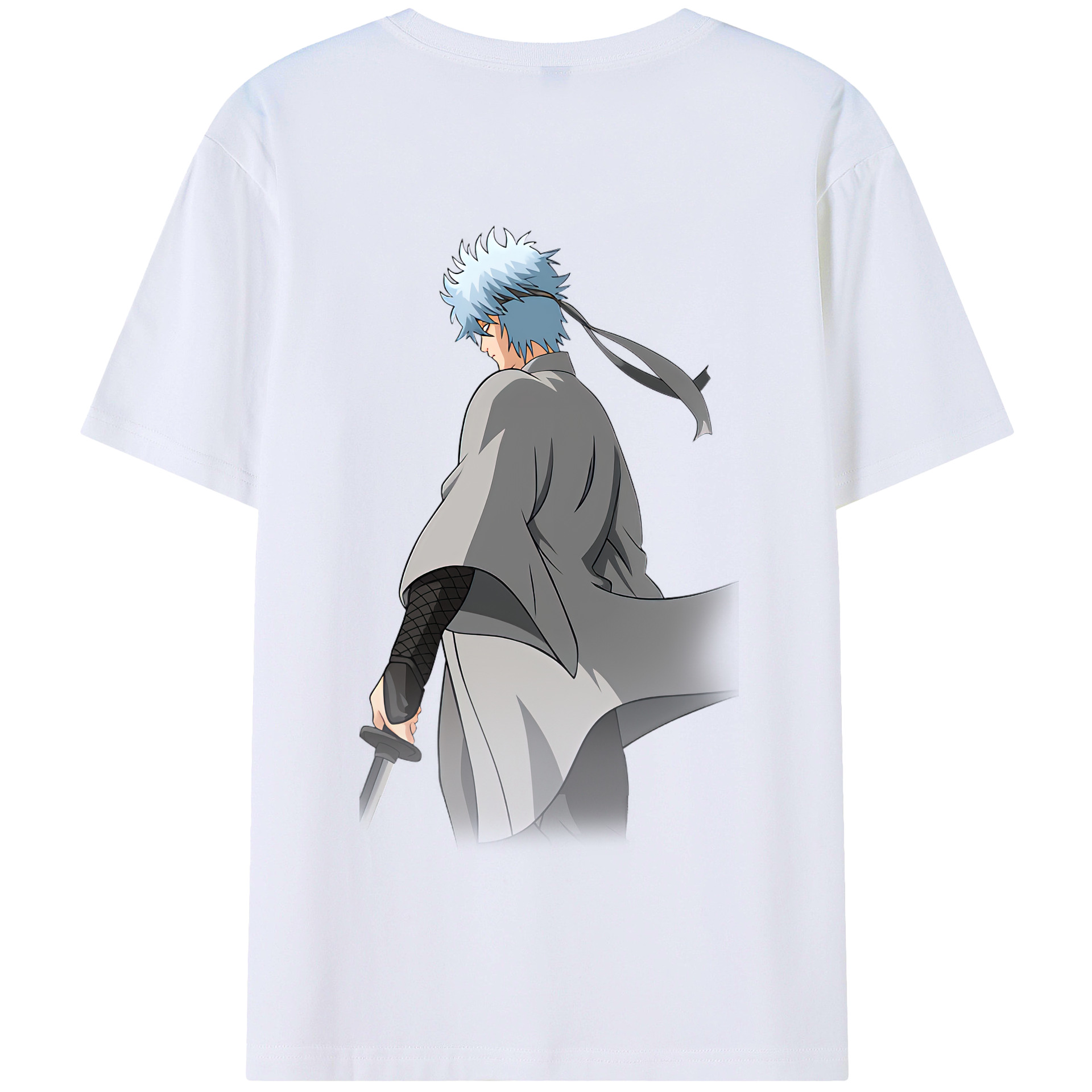 （画像用） ぎんたま 坂田銀時（さかたぎんとき） 神楽 志村新八（しむら しんぱち） GINTAMA Sakata Gintoki Kagura Shimura Shinpachi 綿100％半袖Tシャツ（背面プリント）