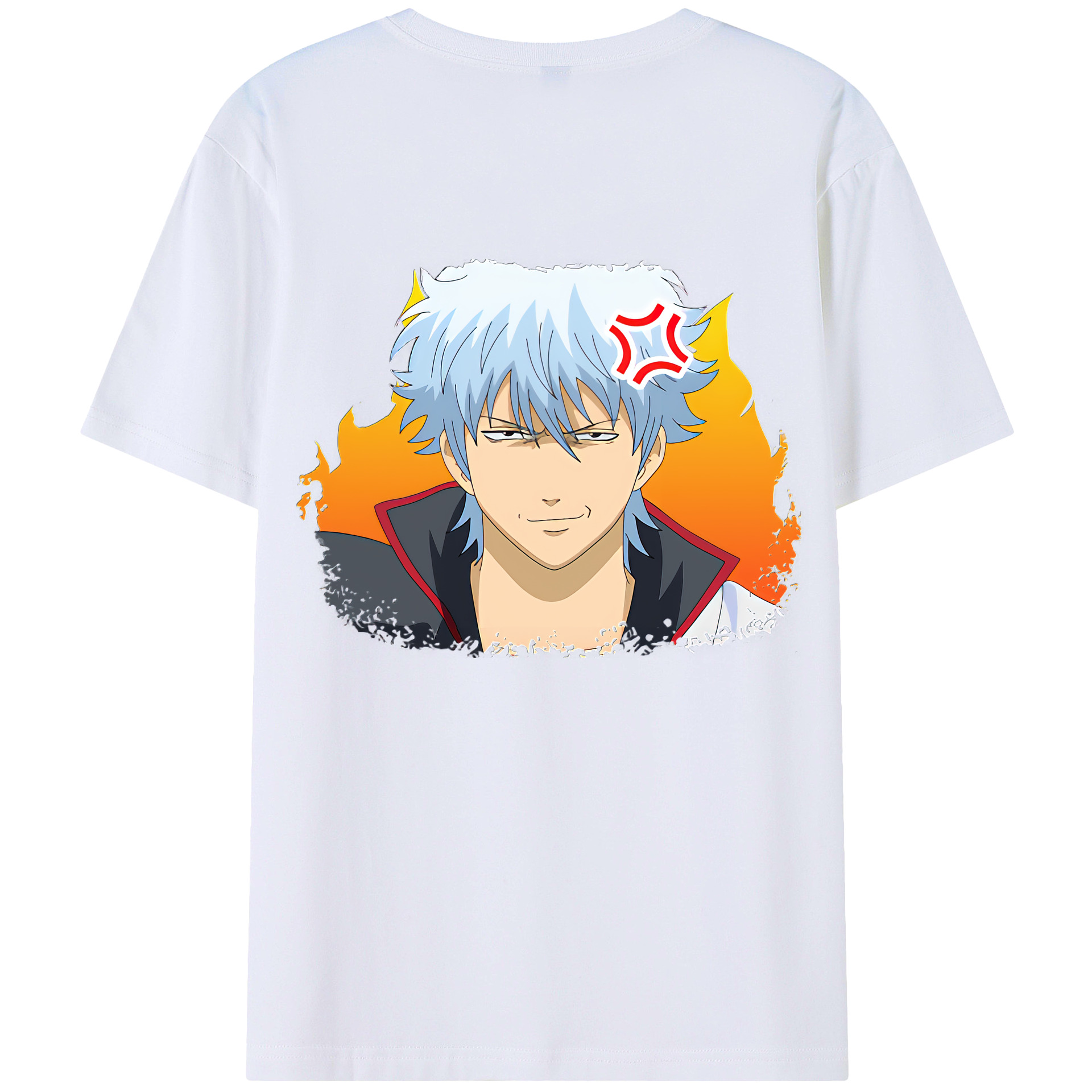 （画像用） ぎんたま 坂田銀時（さかたぎんとき） 神楽 志村新八（しむら しんぱち） GINTAMA Sakata Gintoki Kagura Shimura Shinpachi 綿100％半袖Tシャツ（背面プリント）