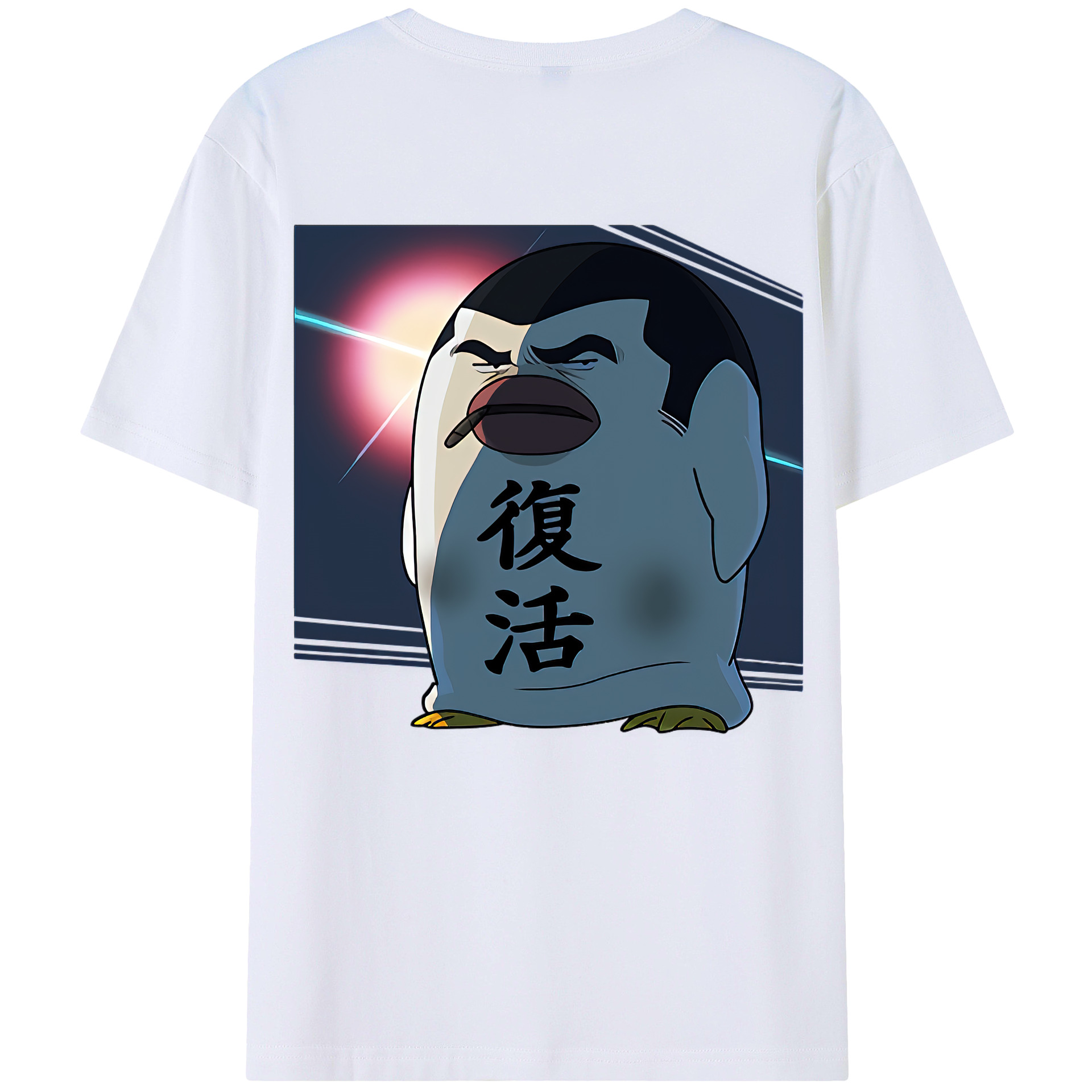 （画像用） ぎんたま 坂田銀時（さかたぎんとき） 神楽 志村新八（しむら しんぱち） GINTAMA Sakata Gintoki Kagura Shimura Shinpachi 綿100％半袖Tシャツ（背面プリント）