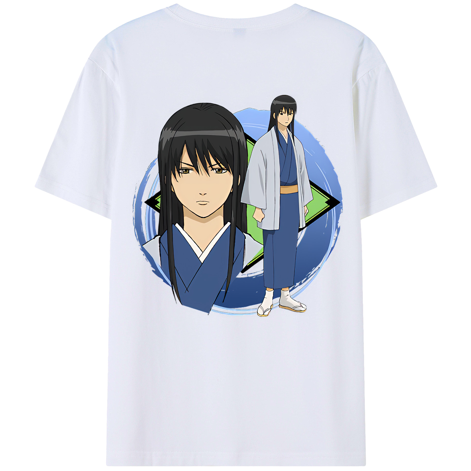 （画像用） ぎんたま 坂田銀時（さかたぎんとき） 神楽 志村新八（しむら しんぱち） GINTAMA Sakata Gintoki Kagura Shimura Shinpachi 綿100％半袖Tシャツ（背面プリント）