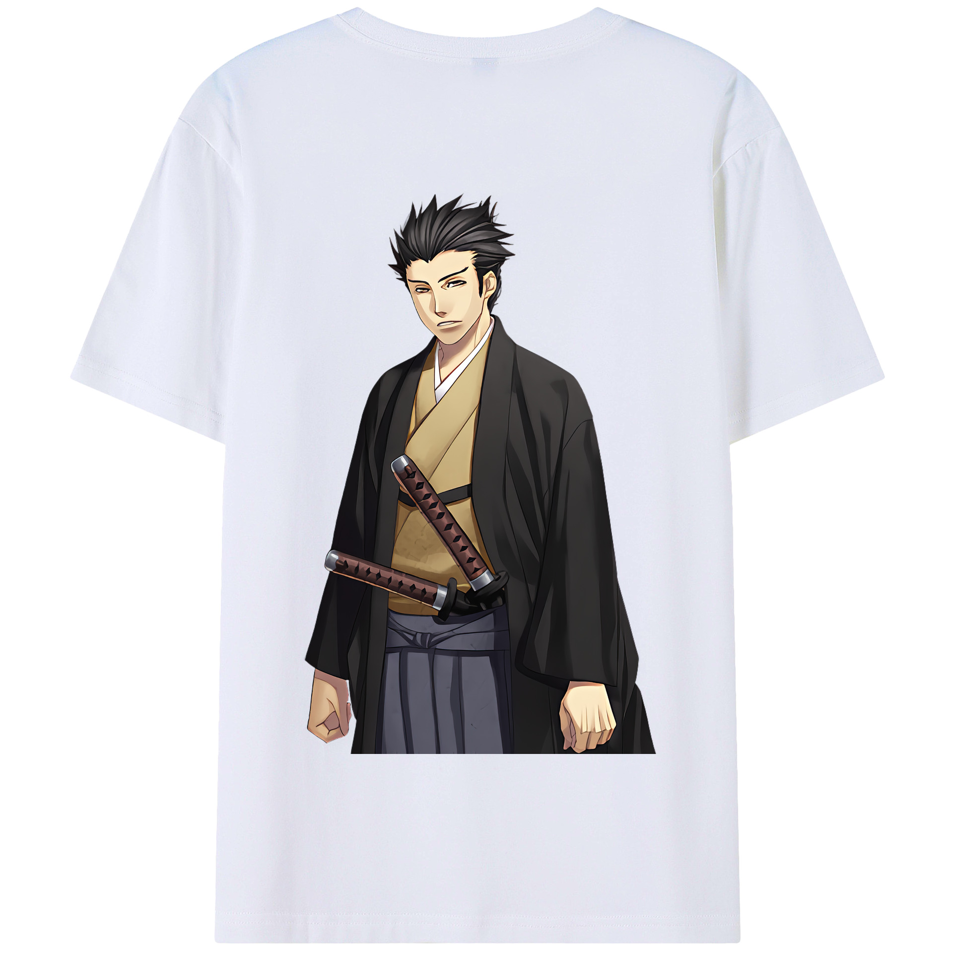 （画像用） ぎんたま 坂田銀時（さかたぎんとき） 神楽 志村新八（しむら しんぱち） GINTAMA Sakata Gintoki Kagura Shimura Shinpachi 綿100％半袖Tシャツ（背面プリント）