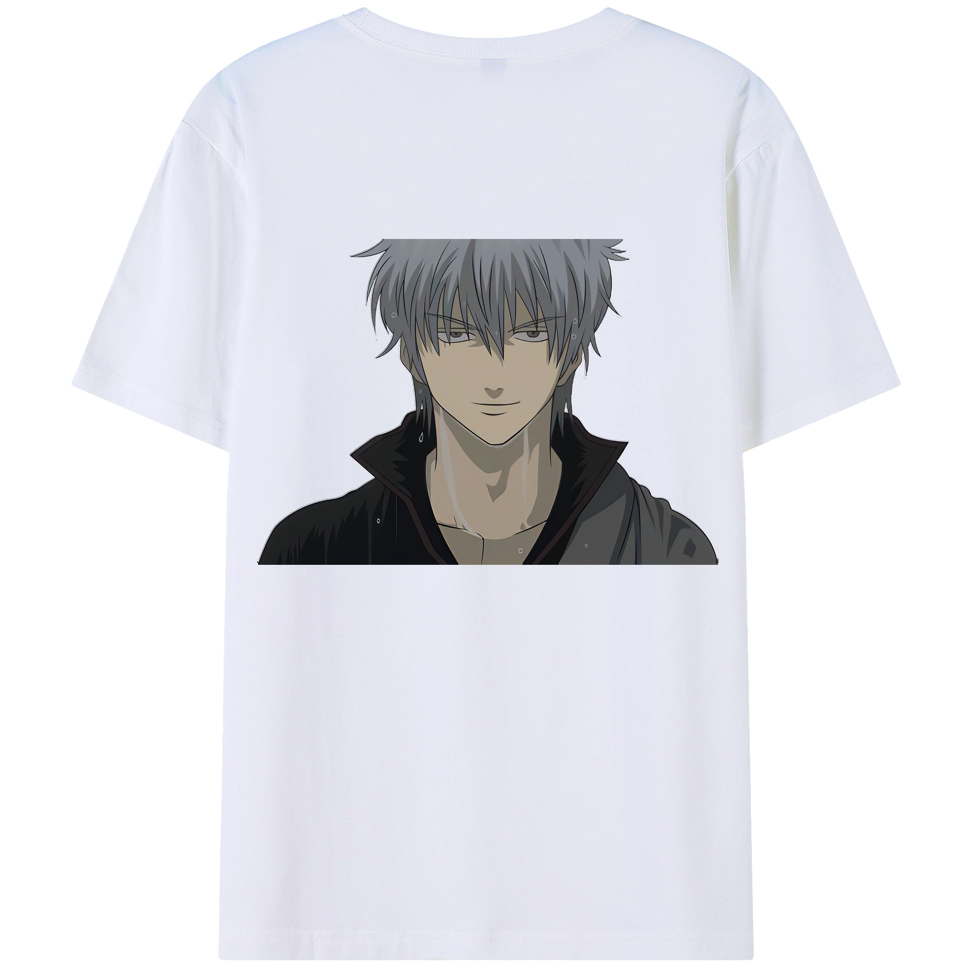 （画像用） ぎんたま 坂田銀時（さかたぎんとき） 神楽 志村新八（しむら しんぱち） GINTAMA Sakata Gintoki Kagura Shimura Shinpachi 綿100％半袖Tシャツ（背面プリント）