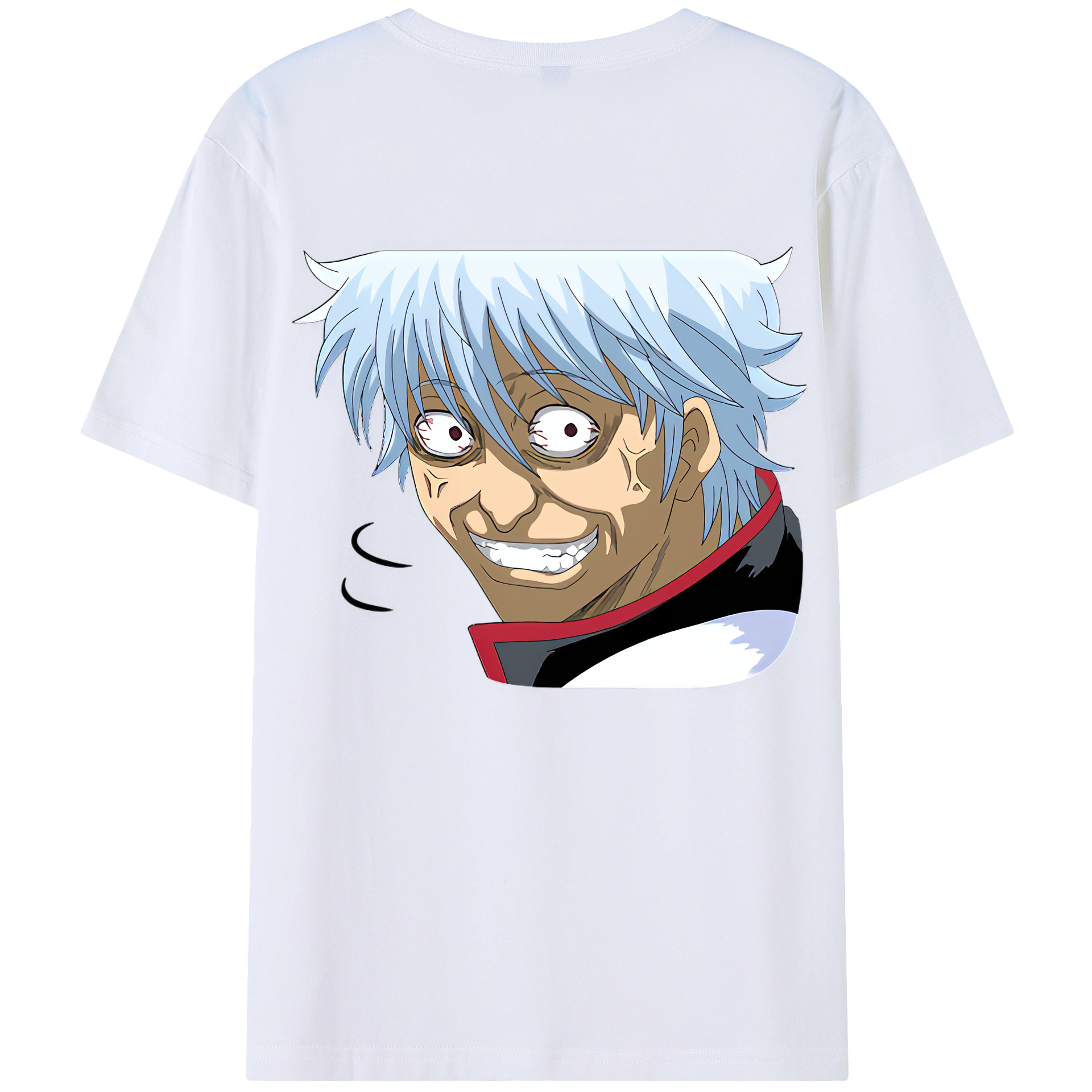 （画像用） ぎんたま 坂田銀時（さかたぎんとき） 神楽 志村新八（しむら しんぱち） GINTAMA Sakata Gintoki Kagura Shimura Shinpachi 綿100％半袖Tシャツ（背面プリント）