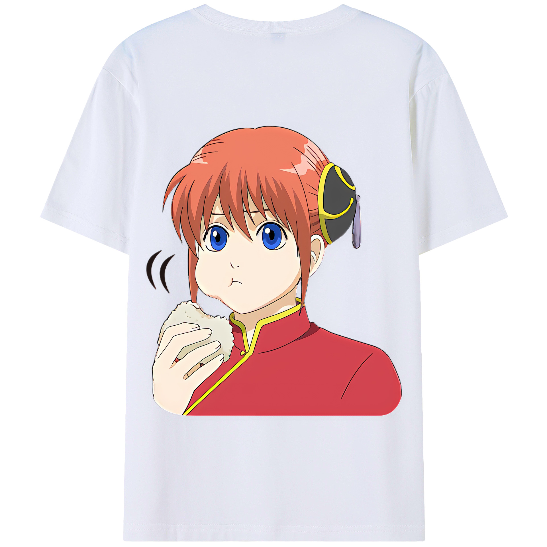 （画像用） ぎんたま 坂田銀時（さかたぎんとき） 神楽 志村新八（しむら しんぱち） GINTAMA Sakata Gintoki Kagura Shimura Shinpachi 綿100％半袖Tシャツ（背面プリント）
