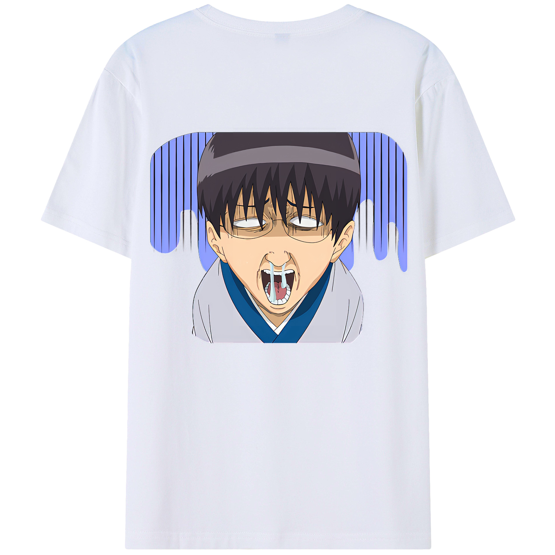（画像用） ぎんたま 坂田銀時（さかたぎんとき） 神楽 志村新八（しむら しんぱち） GINTAMA Sakata Gintoki Kagura Shimura Shinpachi 綿100％半袖Tシャツ（背面プリント）