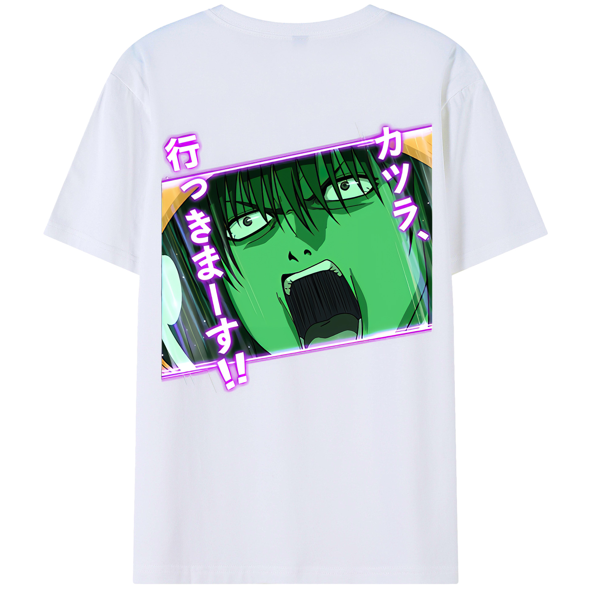 （画像用） ぎんたま 坂田銀時（さかたぎんとき） 神楽 志村新八（しむら しんぱち） GINTAMA Sakata Gintoki Kagura Shimura Shinpachi 綿100％半袖Tシャツ（背面プリント）