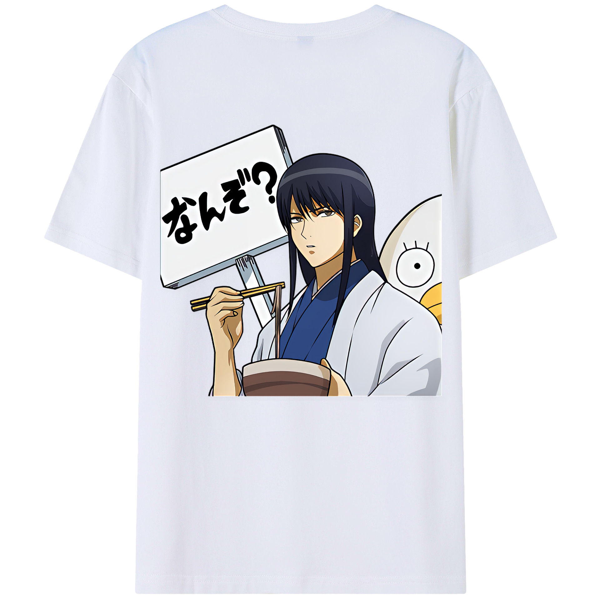 （画像用） ぎんたま 坂田銀時（さかたぎんとき） 神楽 志村新八（しむら しんぱち） GINTAMA Sakata Gintoki Kagura Shimura Shinpachi 綿100％半袖Tシャツ（背面プリント）