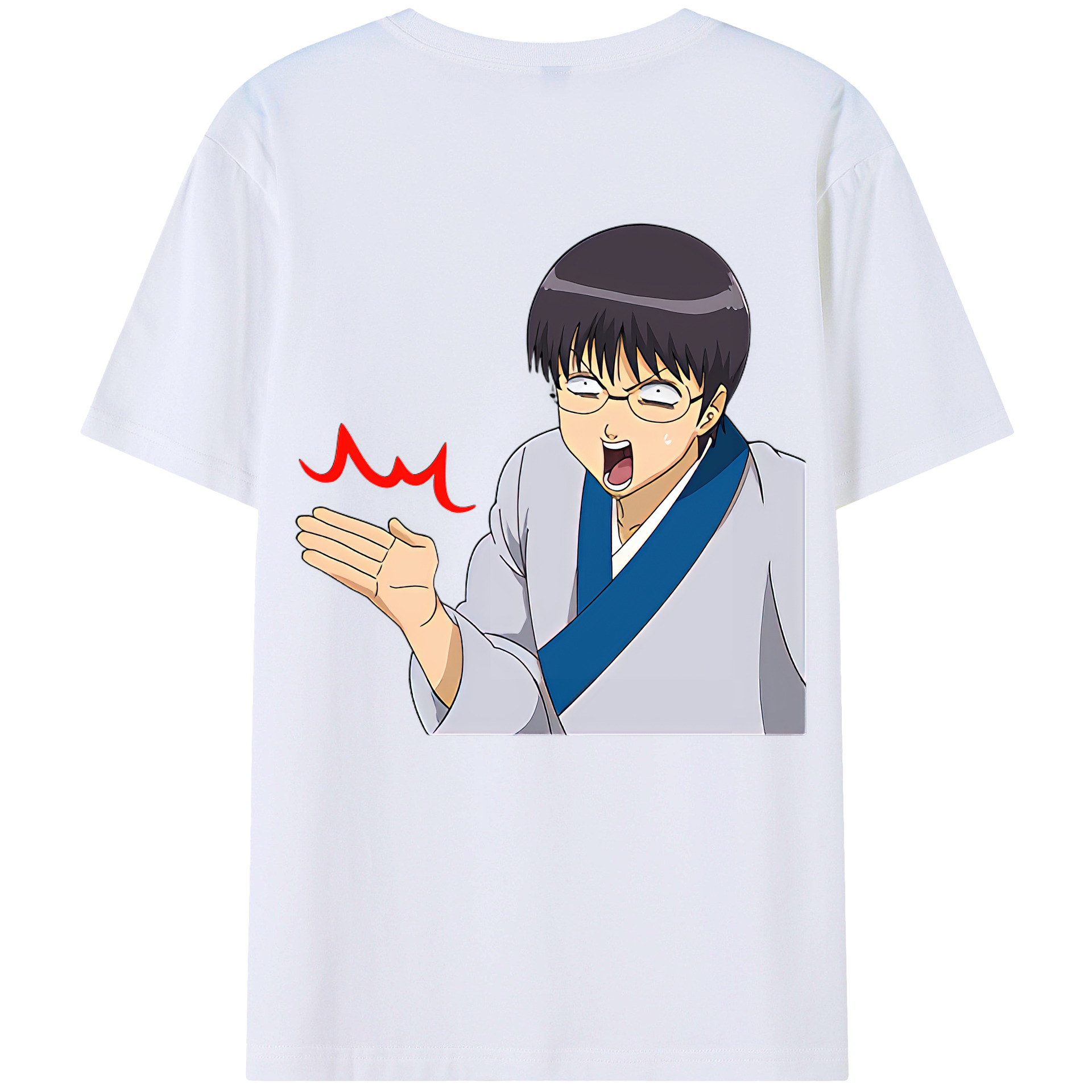 （画像用） ぎんたま 坂田銀時（さかたぎんとき） 神楽 志村新八（しむら しんぱち） GINTAMA Sakata Gintoki Kagura Shimura Shinpachi 綿100％半袖Tシャツ（背面プリント）