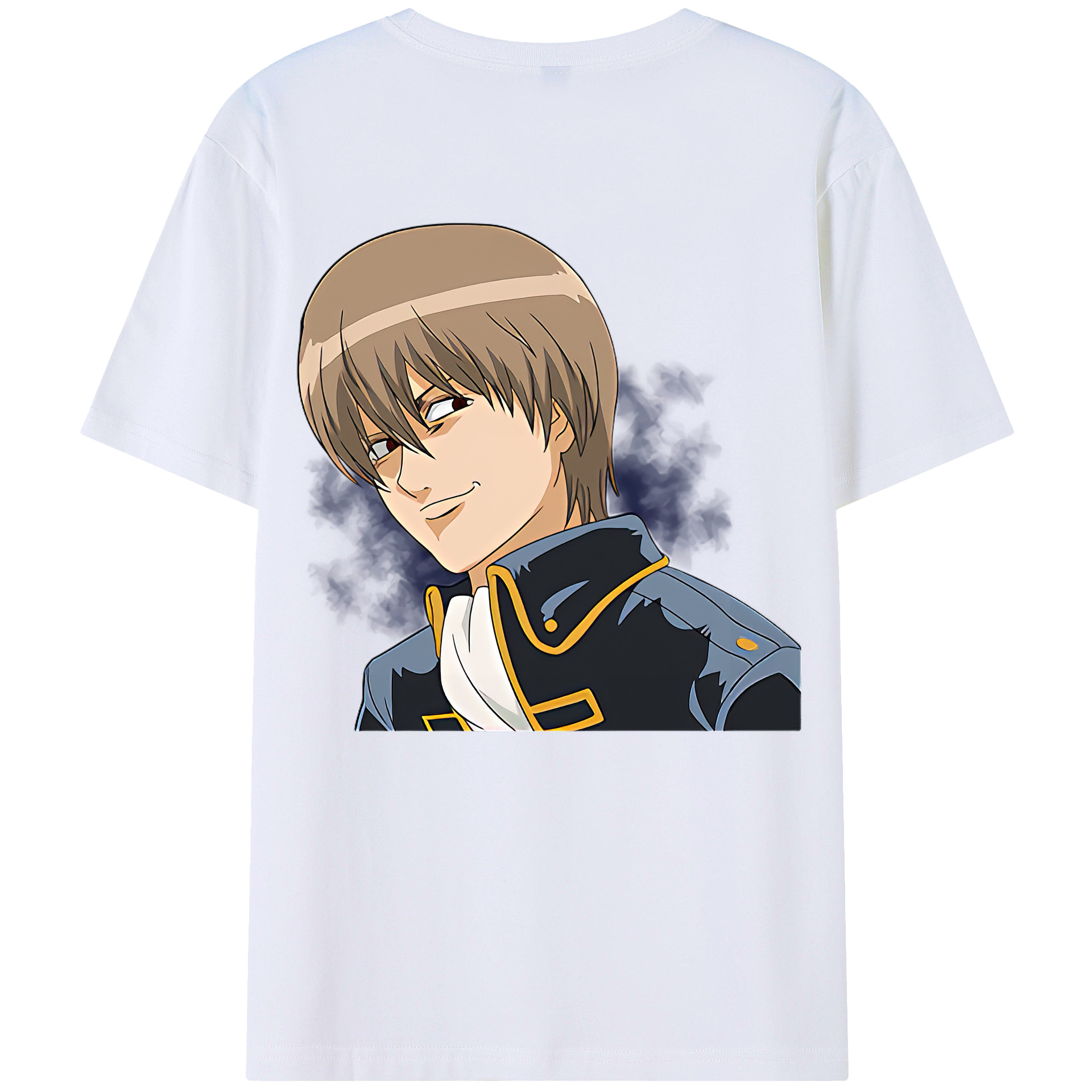 （画像用） ぎんたま 坂田銀時（さかたぎんとき） 神楽 志村新八（しむら しんぱち） GINTAMA Sakata Gintoki Kagura Shimura Shinpachi 綿100％半袖Tシャツ（背面プリント）
