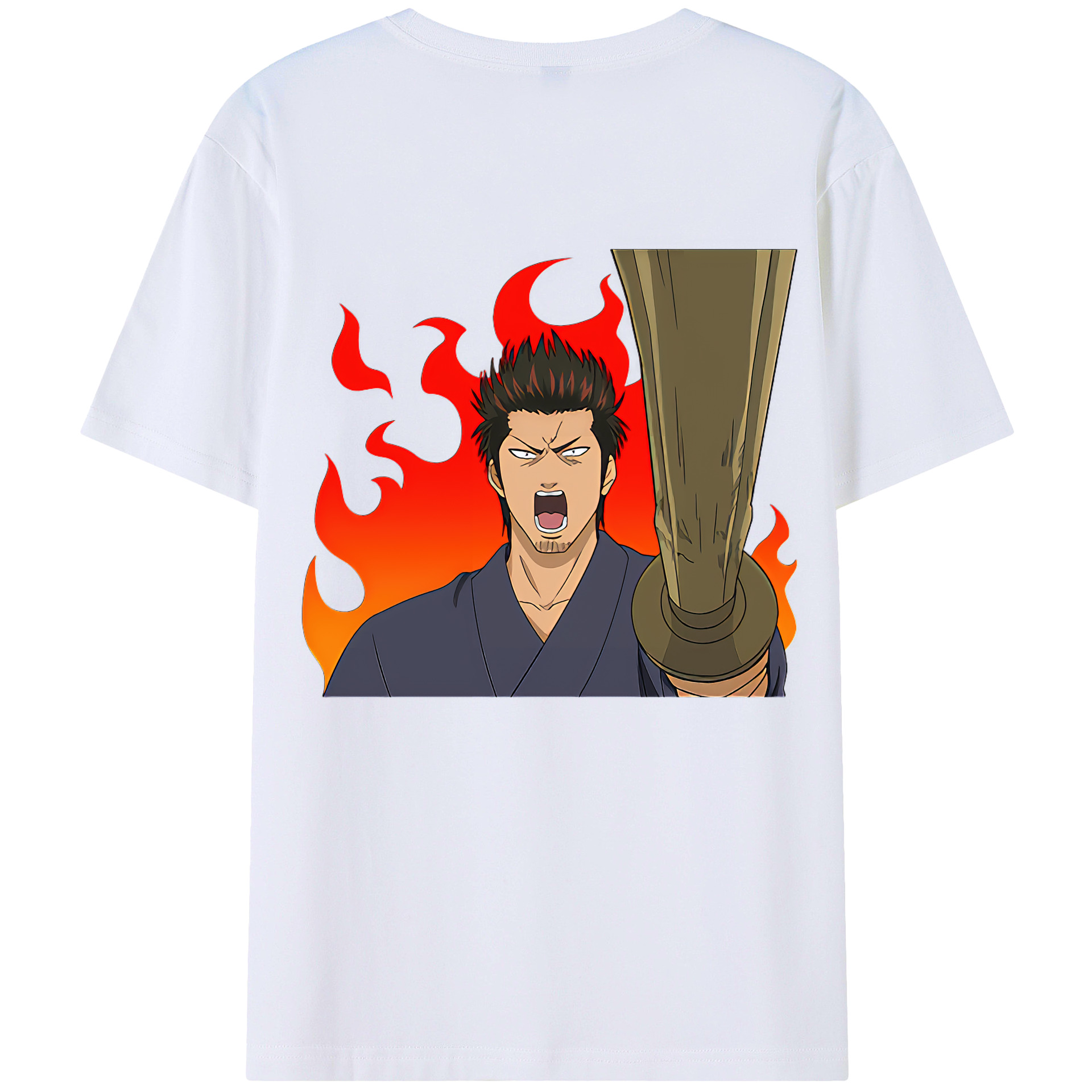 （画像用） ぎんたま 坂田銀時（さかたぎんとき） 神楽 志村新八（しむら しんぱち） GINTAMA Sakata Gintoki Kagura Shimura Shinpachi 綿100％半袖Tシャツ（背面プリント）