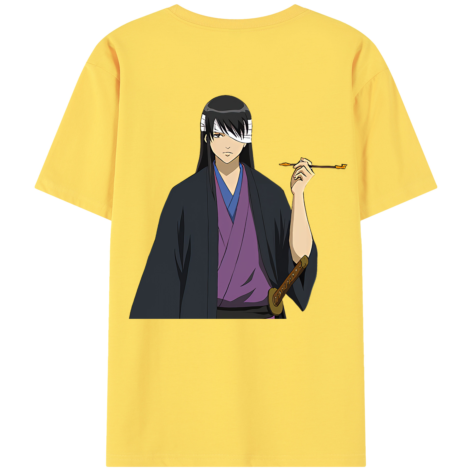 （画像用） ぎんたま 坂田銀時（さかたぎんとき） 神楽 志村新八（しむら しんぱち） GINTAMA Sakata Gintoki Kagura Shimura Shinpachi 綿100％半袖Tシャツ（背面プリント）