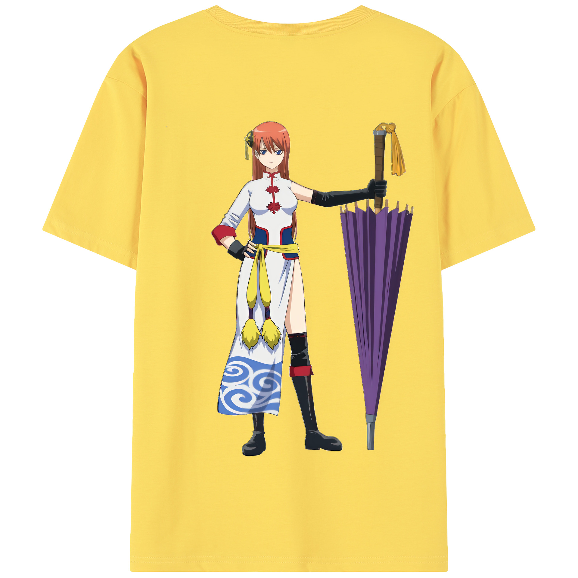 （画像用） ぎんたま 坂田銀時（さかたぎんとき） 神楽 志村新八（しむら しんぱち） GINTAMA Sakata Gintoki Kagura Shimura Shinpachi 綿100％半袖Tシャツ（背面プリント）