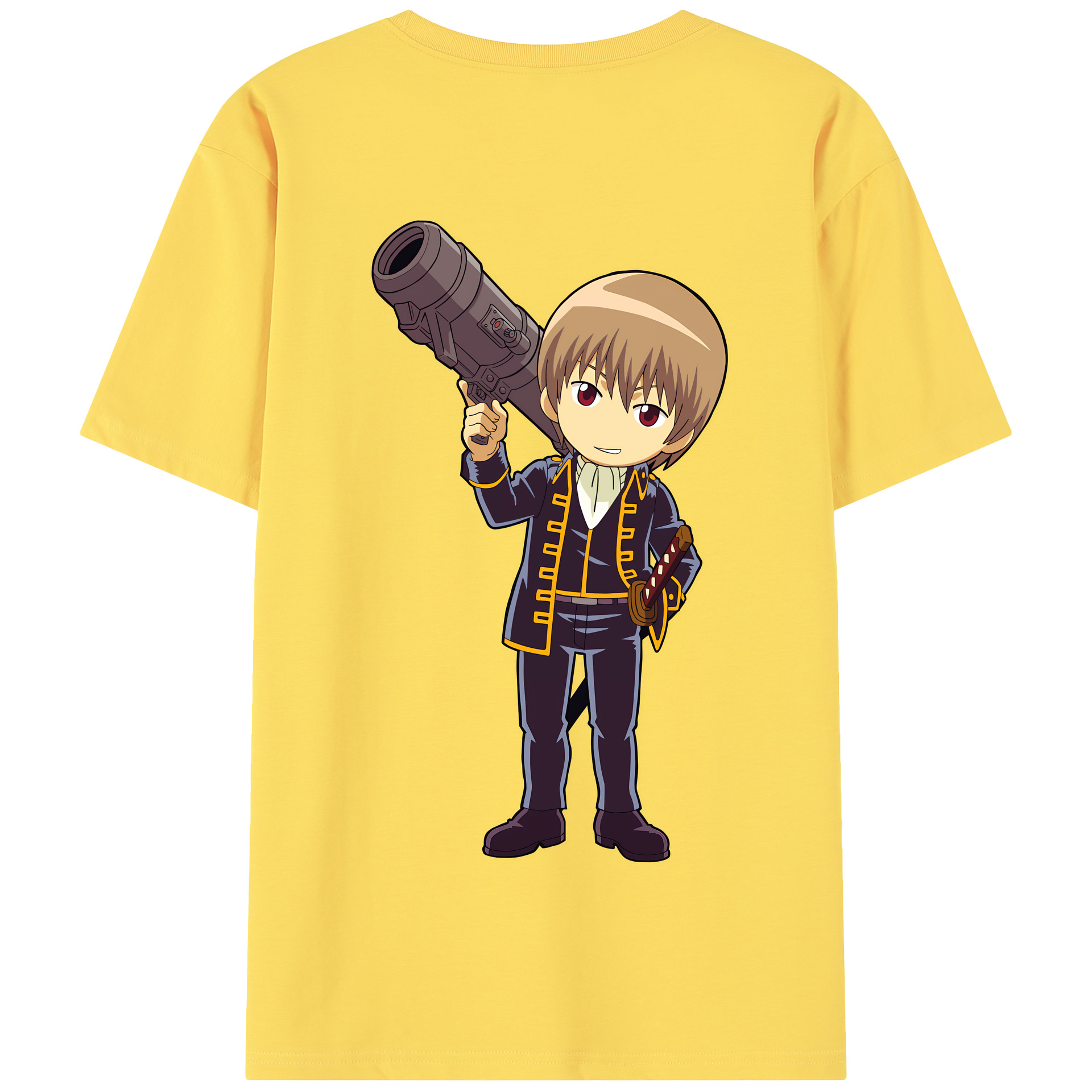 （画像用） ぎんたま 坂田銀時（さかたぎんとき） 神楽 志村新八（しむら しんぱち） GINTAMA Sakata Gintoki Kagura Shimura Shinpachi 綿100％半袖Tシャツ（背面プリント）