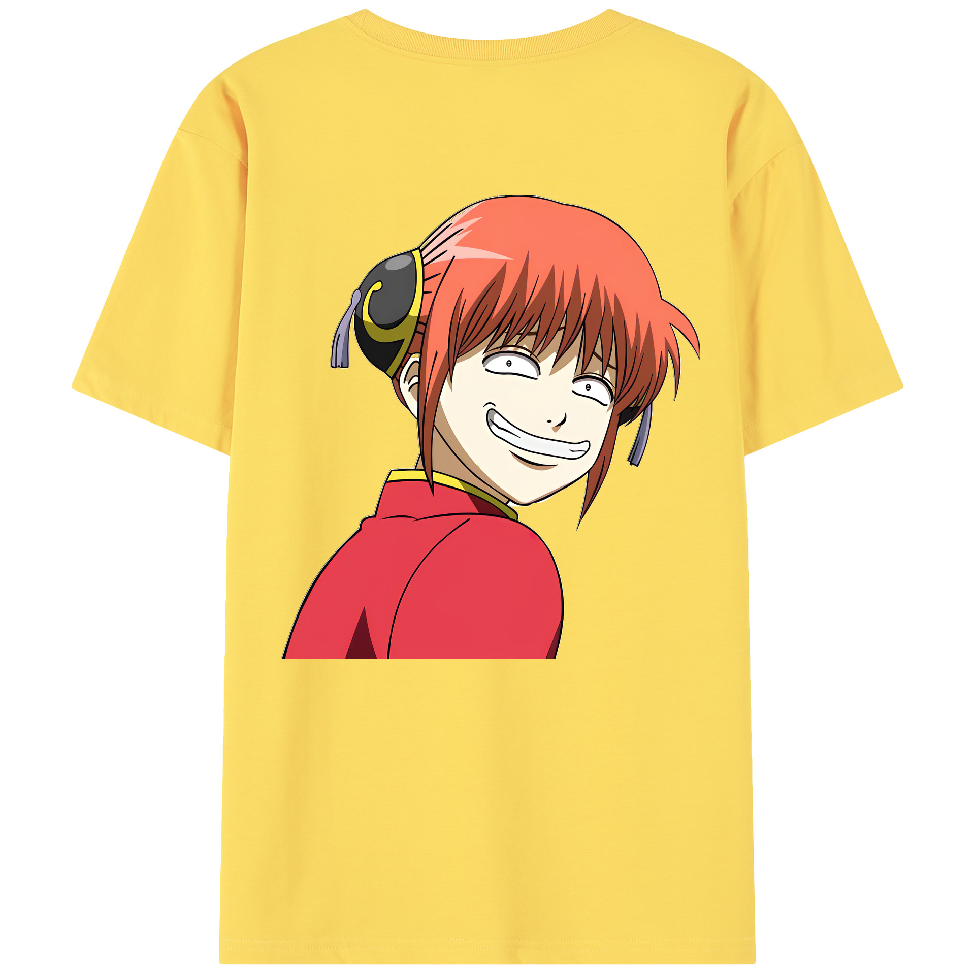 （画像用） ぎんたま 坂田銀時（さかたぎんとき） 神楽 志村新八（しむら しんぱち） GINTAMA Sakata Gintoki Kagura Shimura Shinpachi 綿100％半袖Tシャツ（背面プリント）